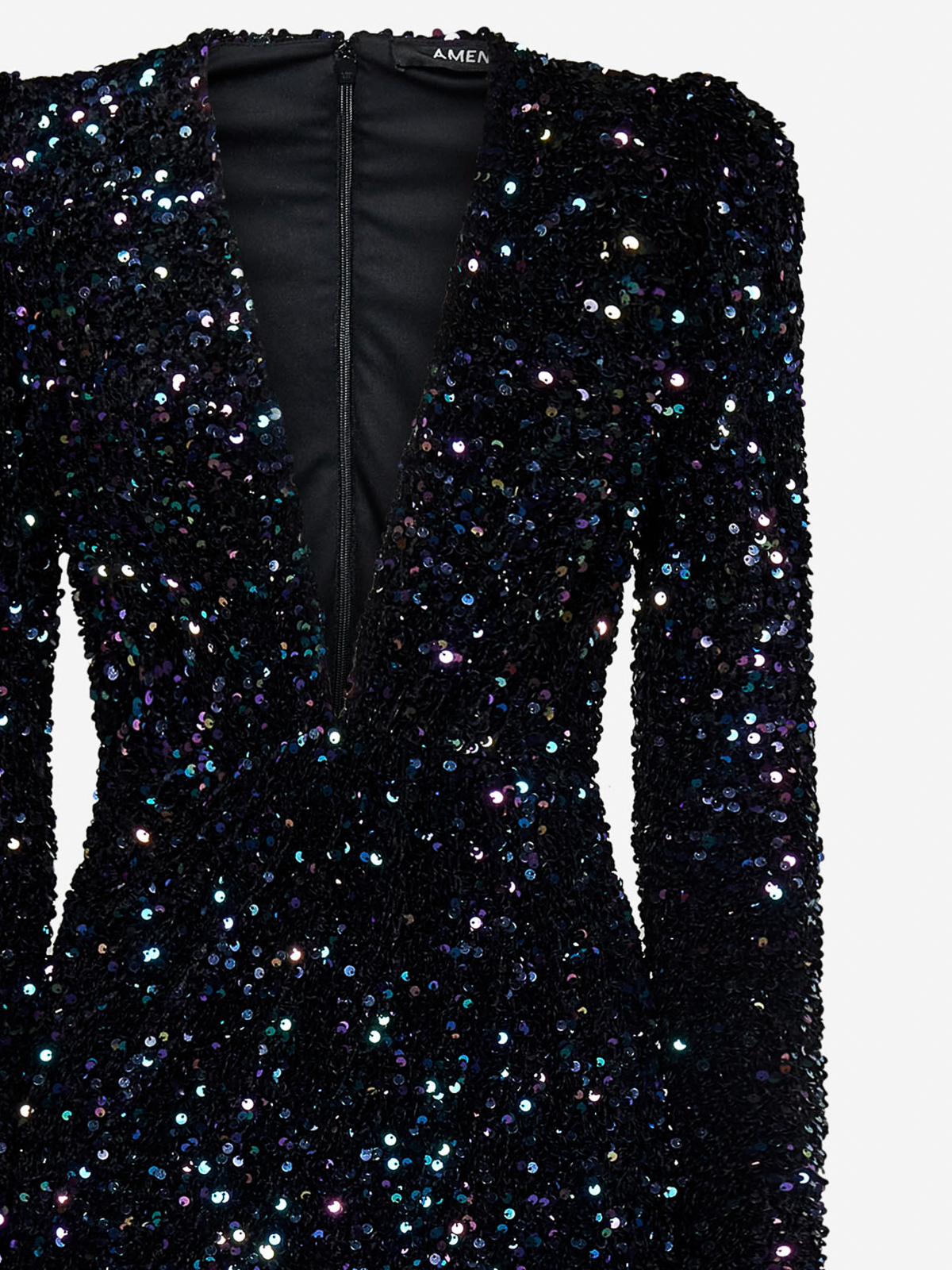 Amen Sequined mini dress - Black - Women|AMW22415166 | thebs.com