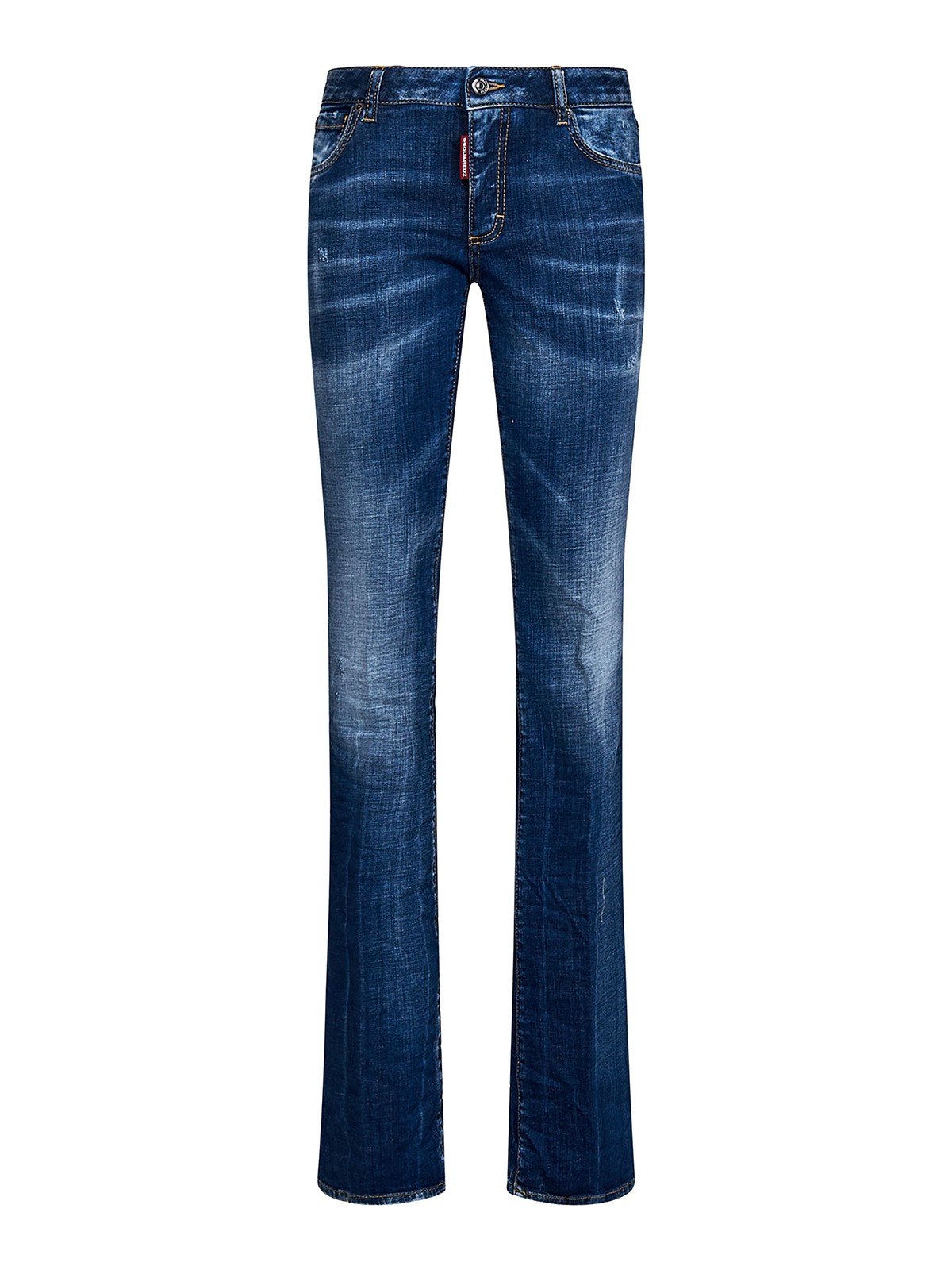 Dsquared2 Washed Out Jeans In Azul