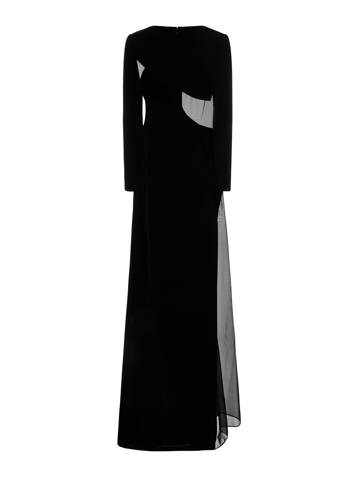 Tom Ford Dress in velvet and transparent tulle|AB3117FAX103LB999