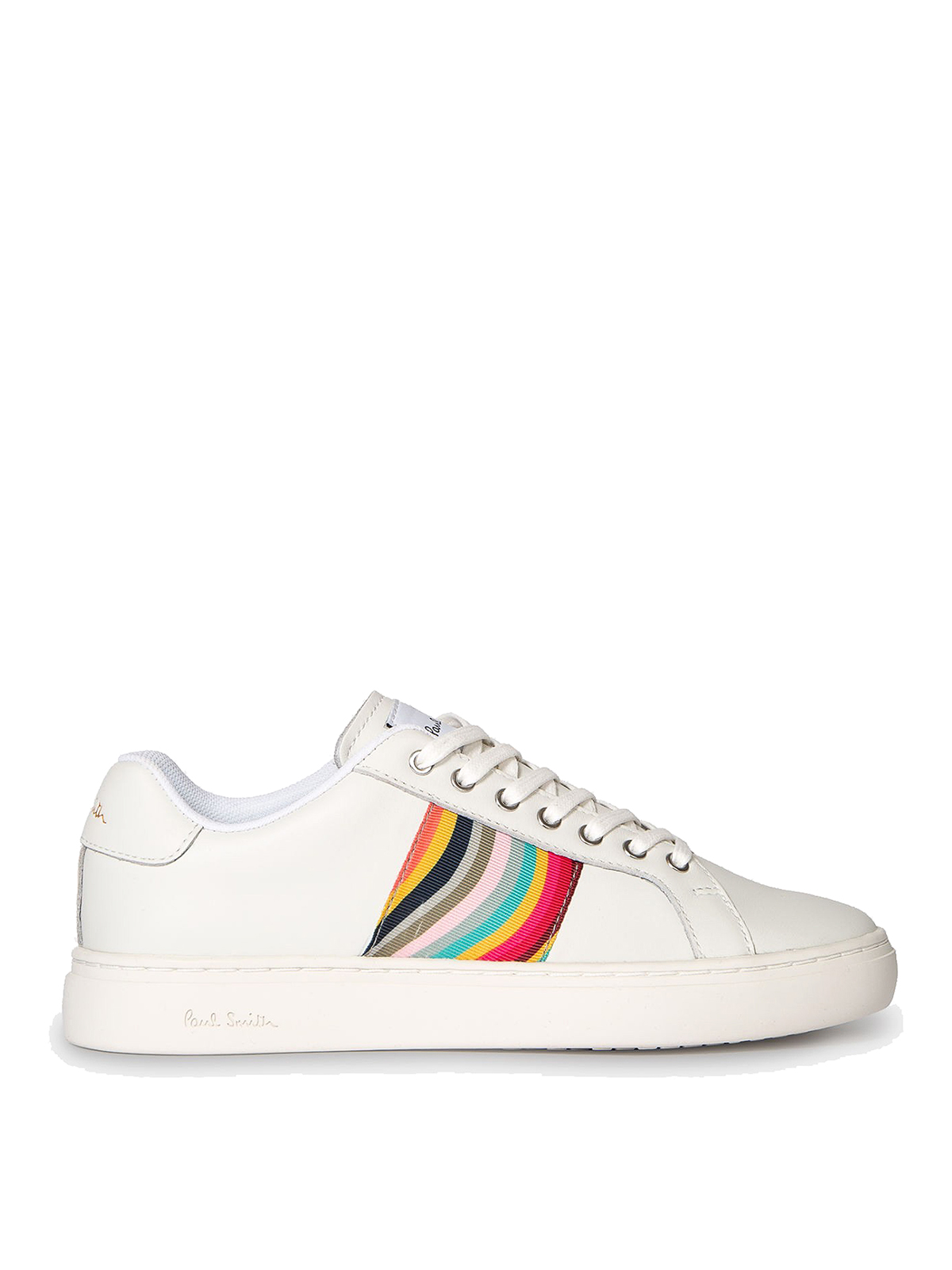 Shop Paul Smith Swirl Lapin Trainers In White
