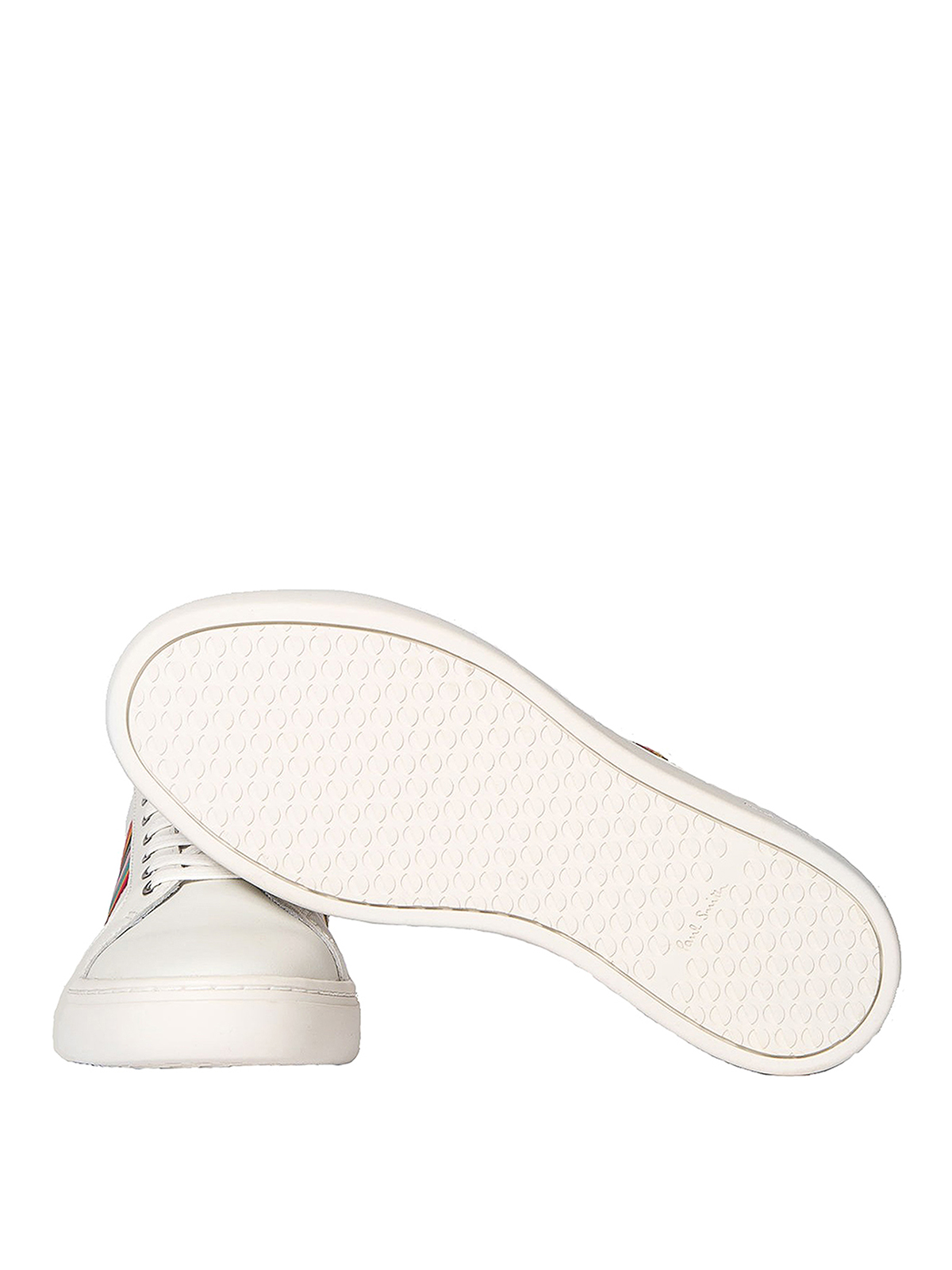Shop Paul Smith Swirl Lapin Trainers In White