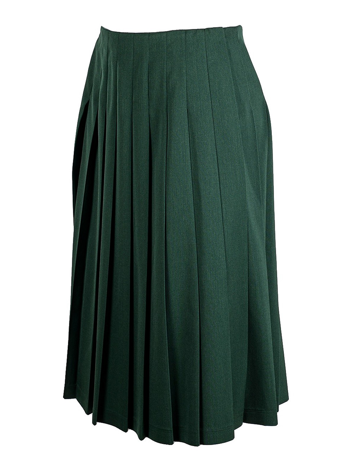 Shop Vivetta Pleated Skirt In Verde