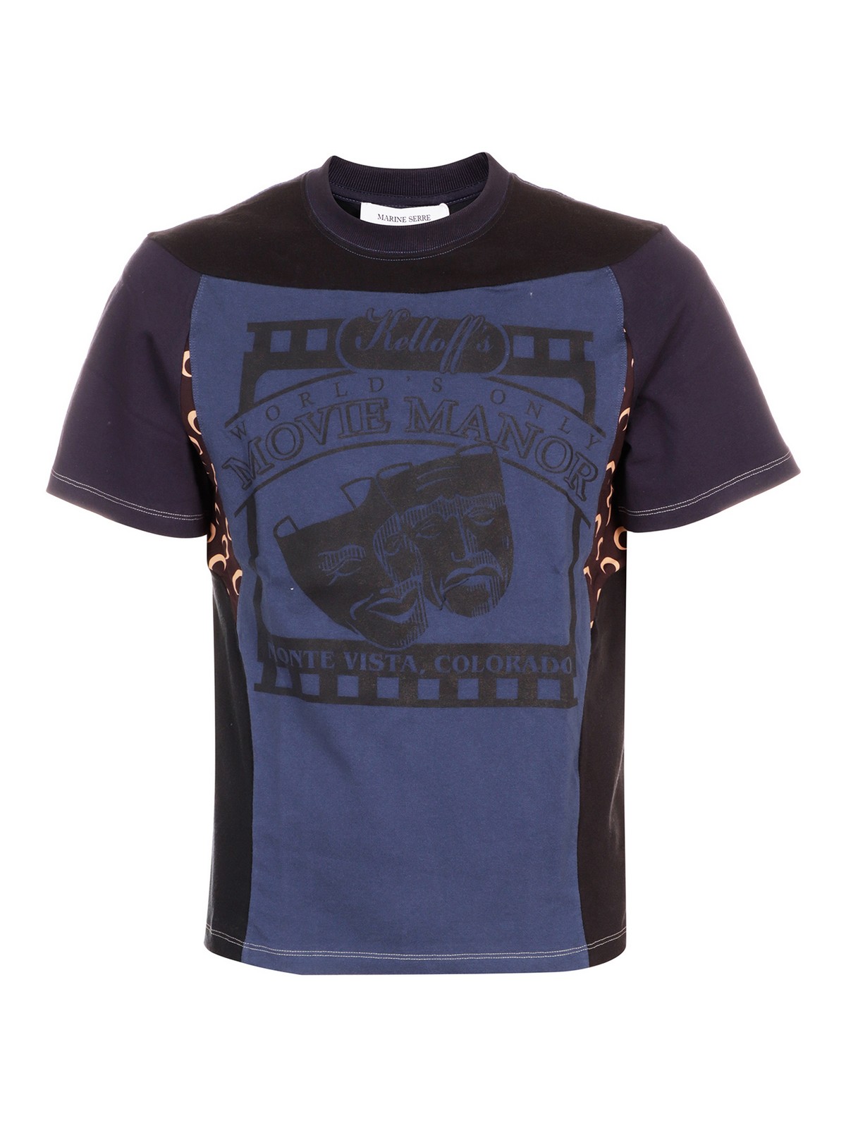 Marine Serre Tシャツ - ブルー - ブルー | T172FW22XU06