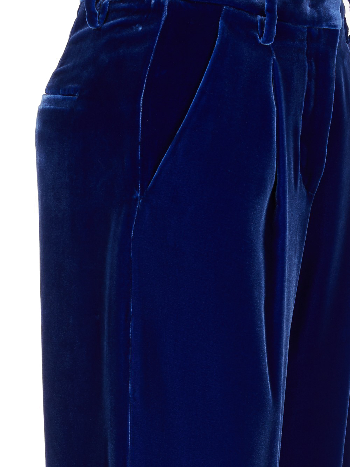 Giorgio Armani Velvet pants - Blue - Women | 2WHPP0RCT01FDUA2R Giorgio Armani Velvet pants - Blue - Women | 2WHPP0RCT01FDUA2R