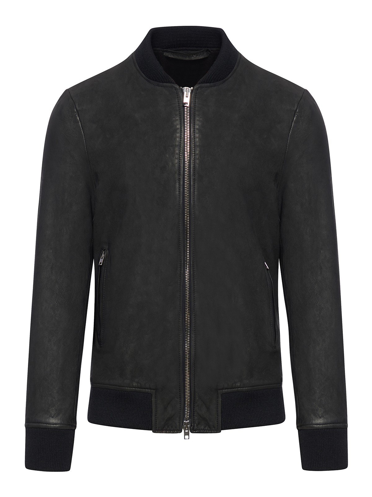 Salvatore Santoro Giacca in pelle con colletto bomber 43539UNIVBLACK