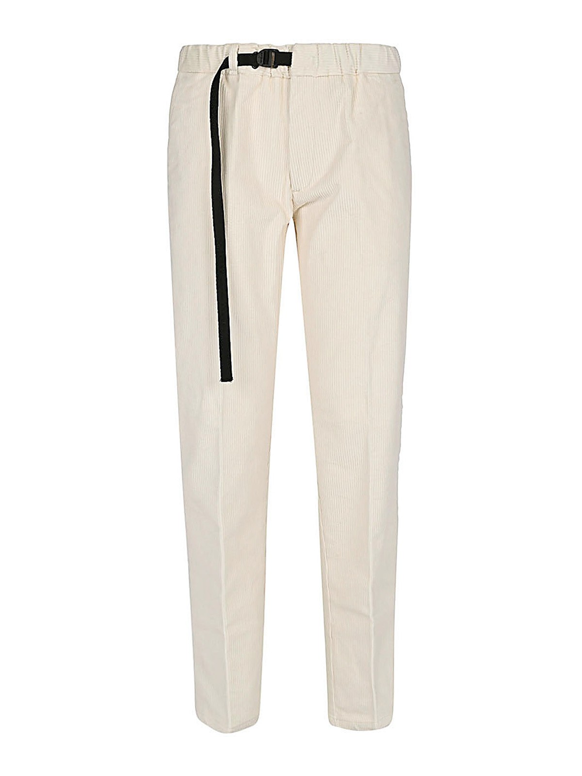 White Sand Viscose Trousers In White