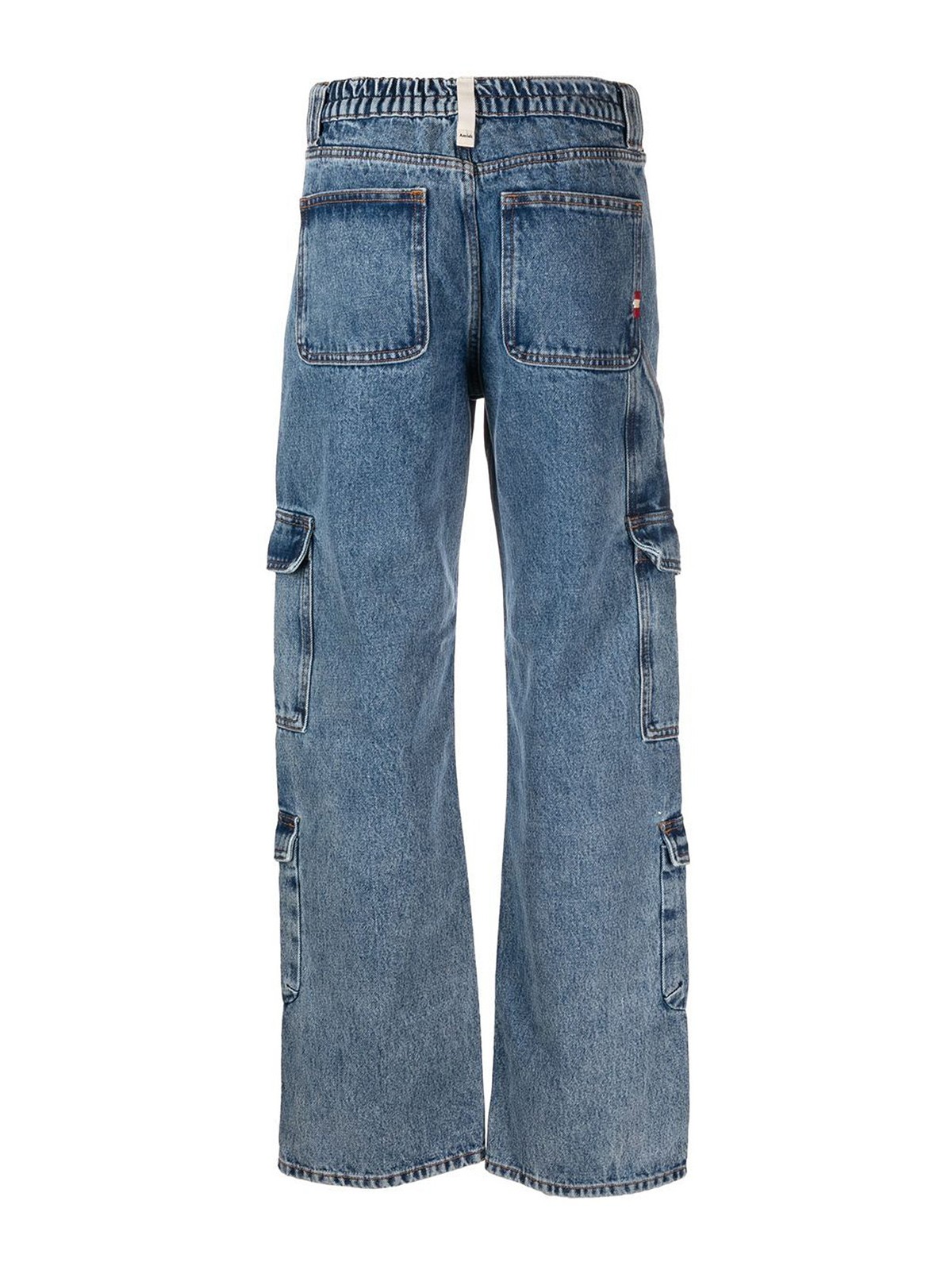 Shop Amish Cotton Denim Jeans In Blue