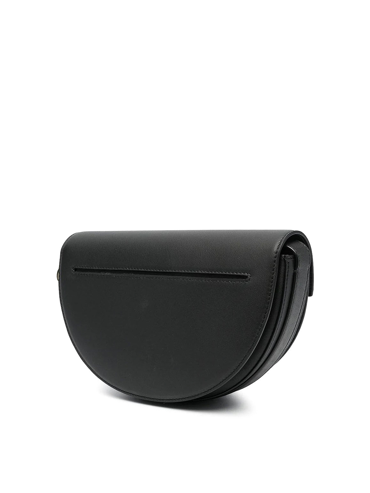 Shop Patou Leather Shoulder Bag In Black