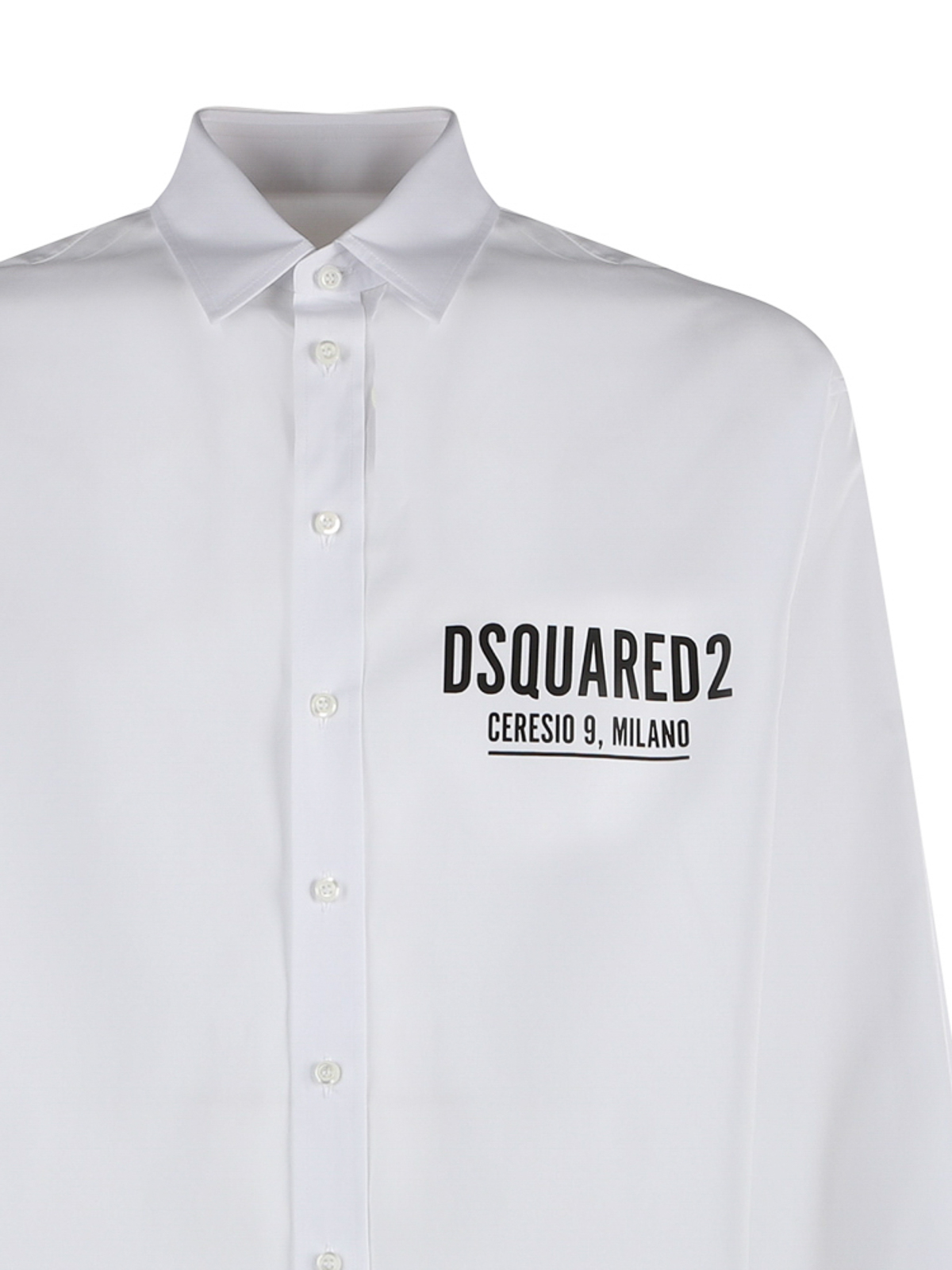 Shop Dsquared2 Cotton Poplin Shirt In White