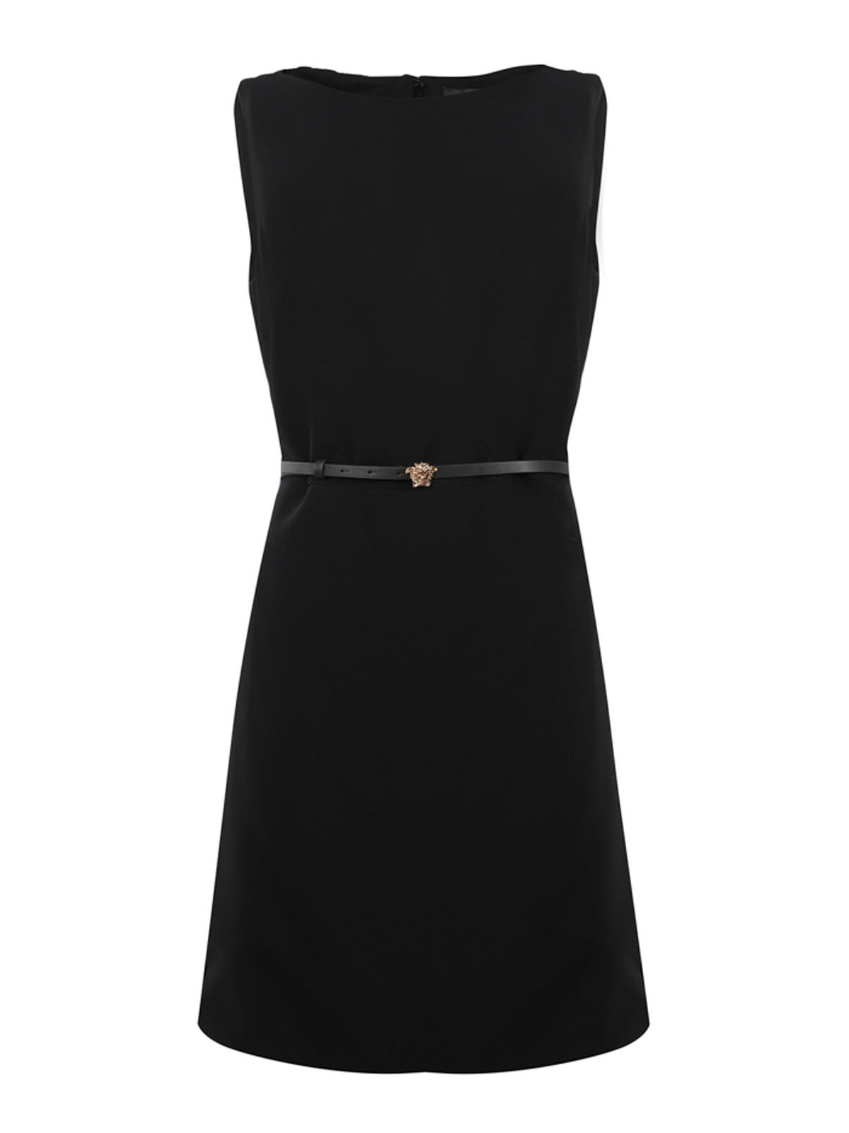 fall color dresses Stretchable Flared-Skirt Ribbed Dress main image 1