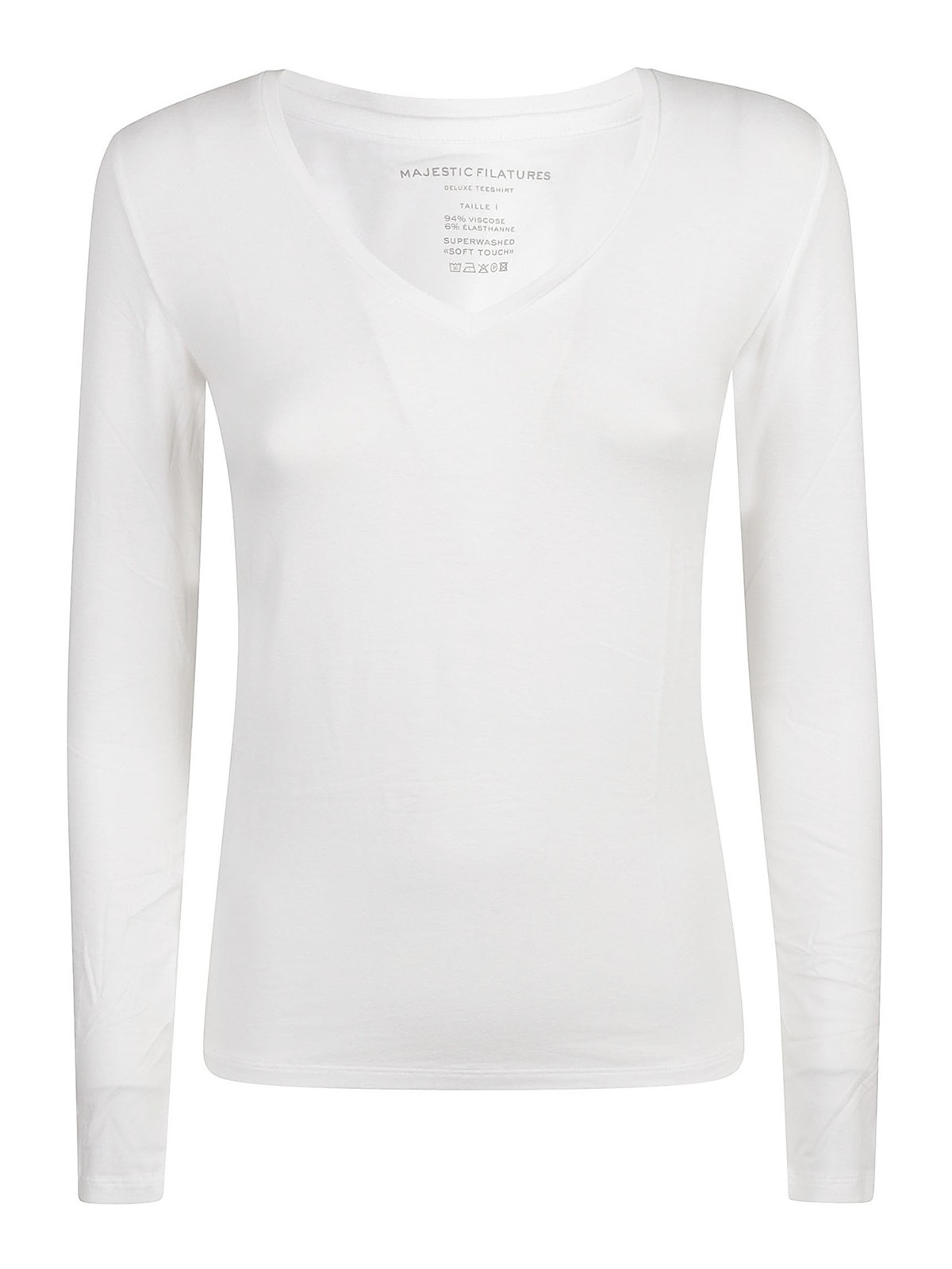 Shop Majestic Camiseta - Blanco In White