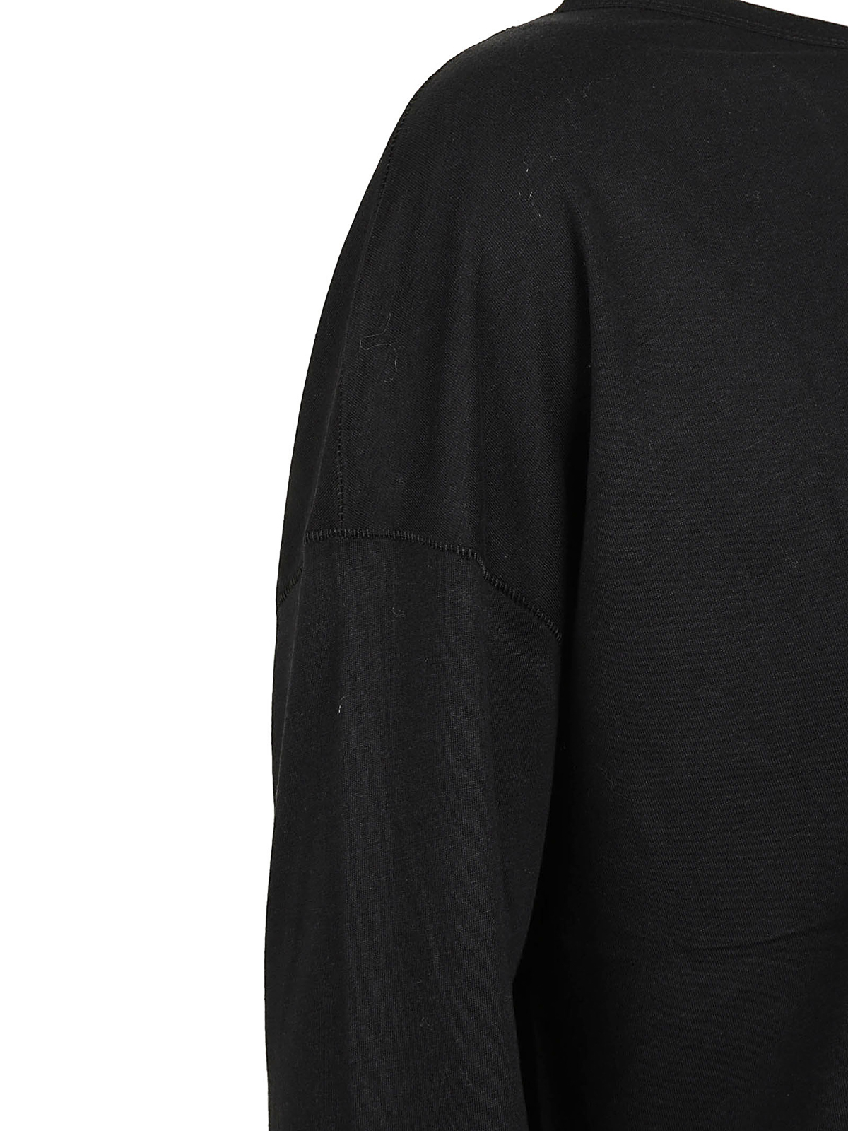 Shop Majestic Oversized T-shirt With Wide Neckline In Black