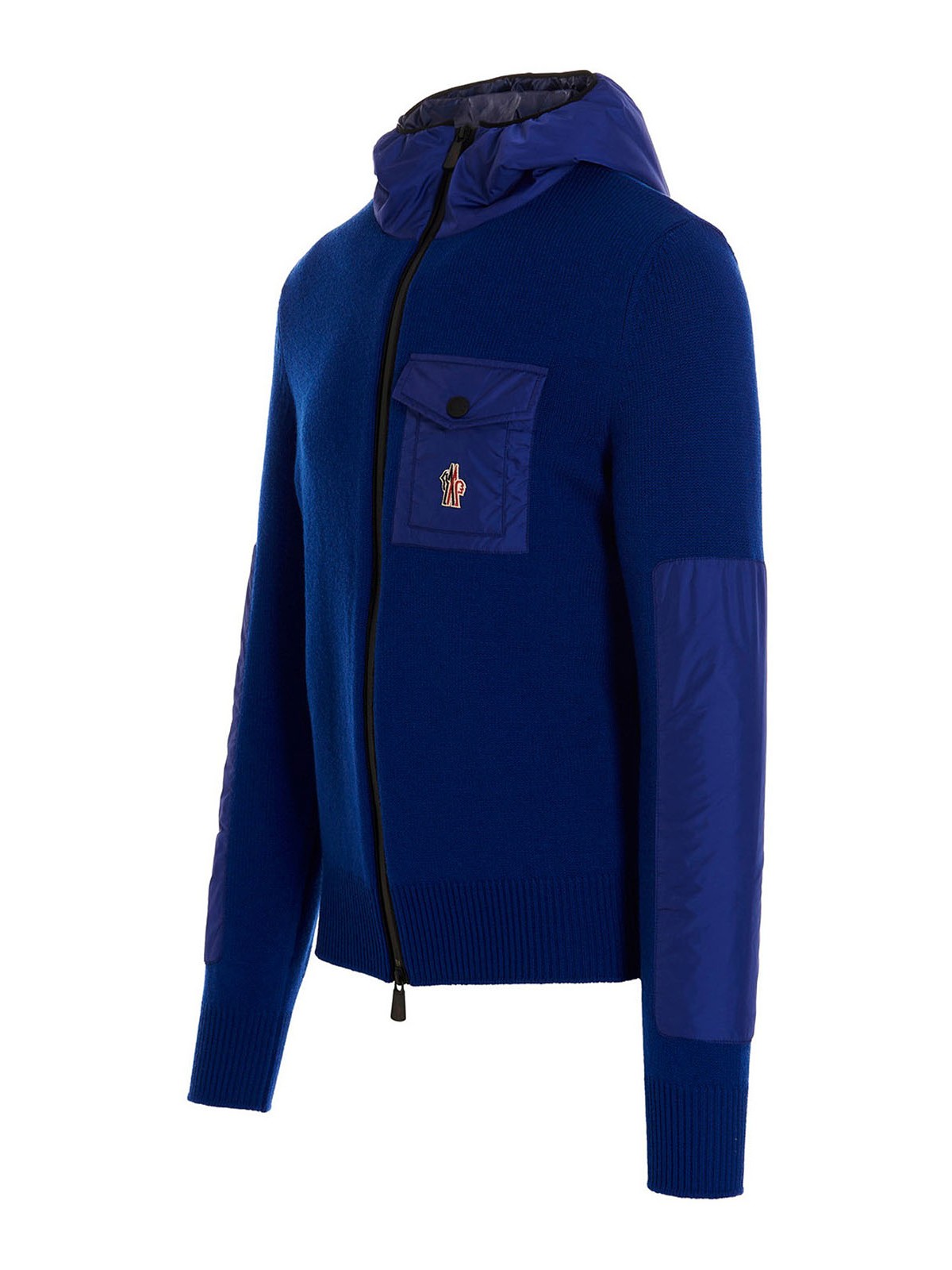 Moncler Grenoble Logo patch cardigan - Blue - Men