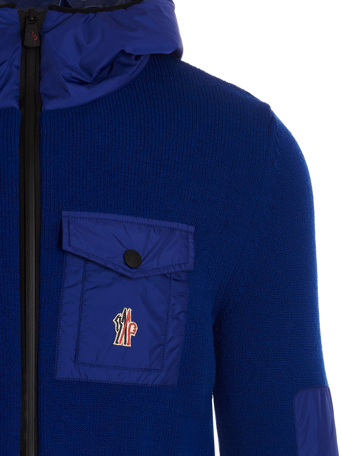 Moncler Grenoble Logo patch cardigan - Blue - Men