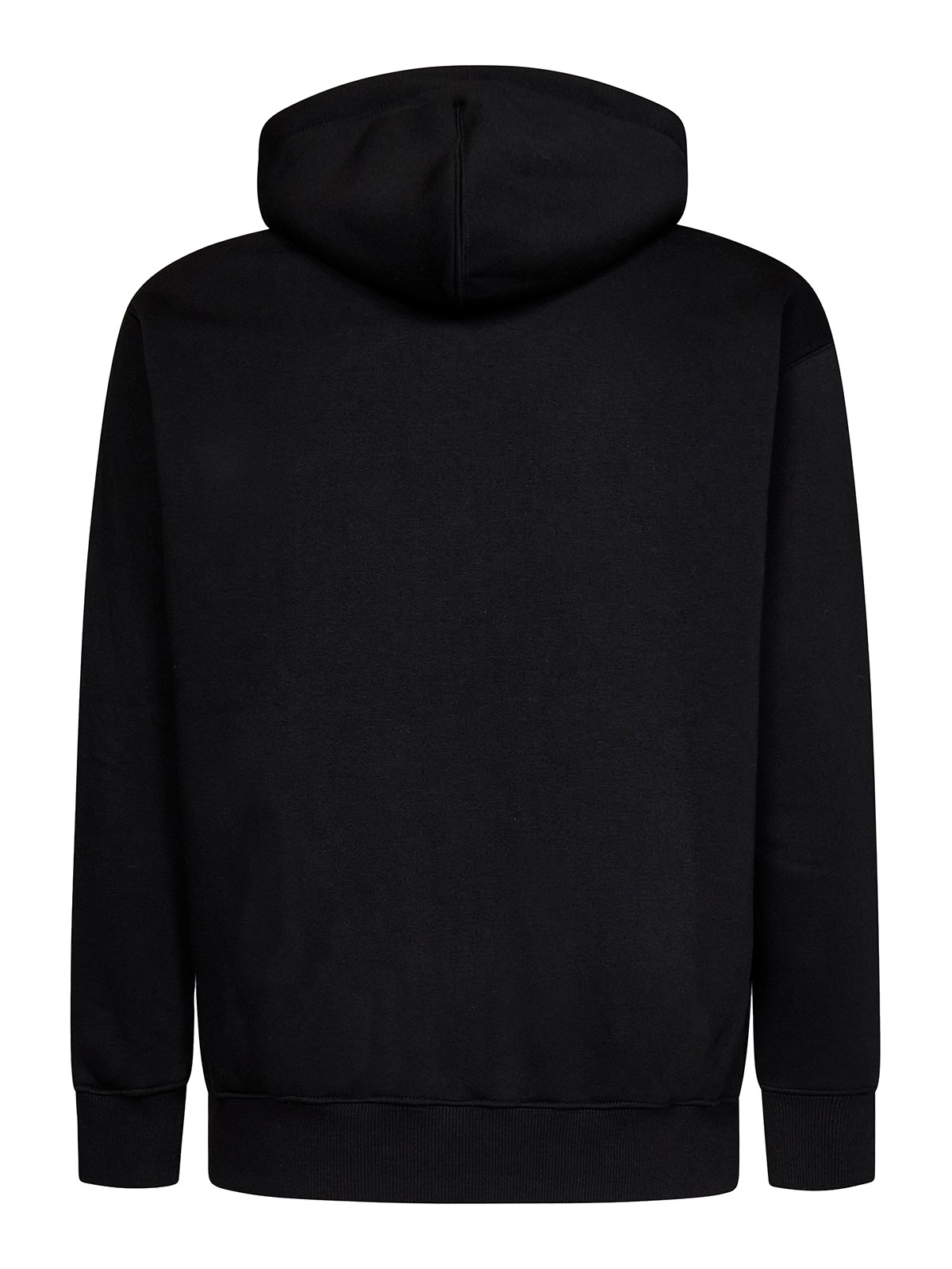 Shop Aspesi Embossed Logo Hoodie In Black