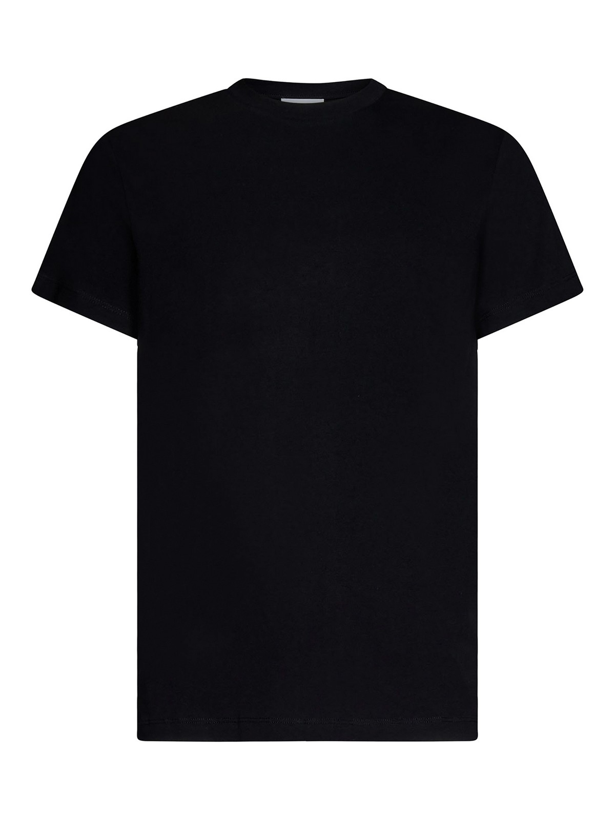 Jil Sander Plain Colour T-shirt In Black
