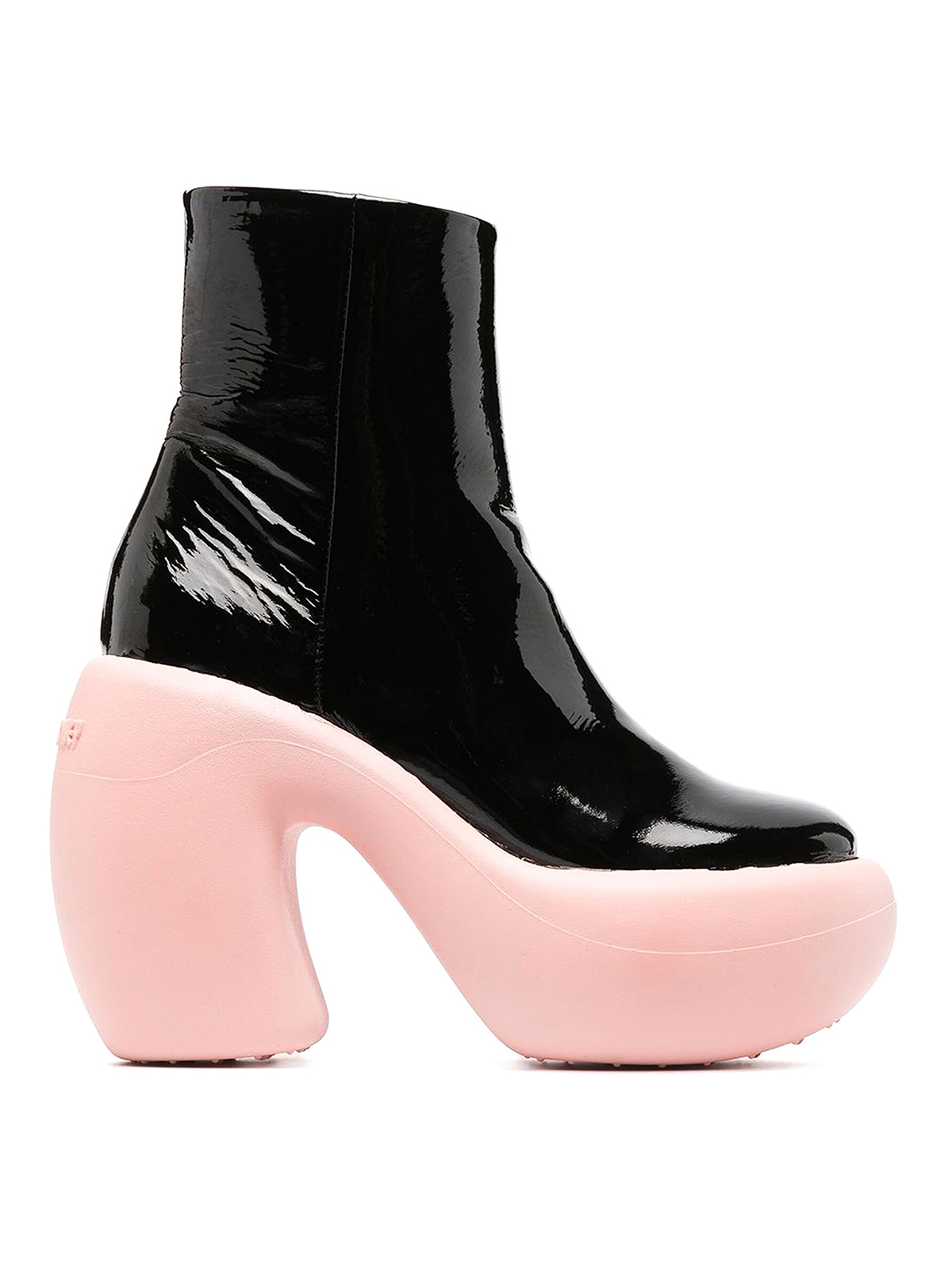 Shop Haus Of Honey Honey Bubble Ankle Boots In Negro