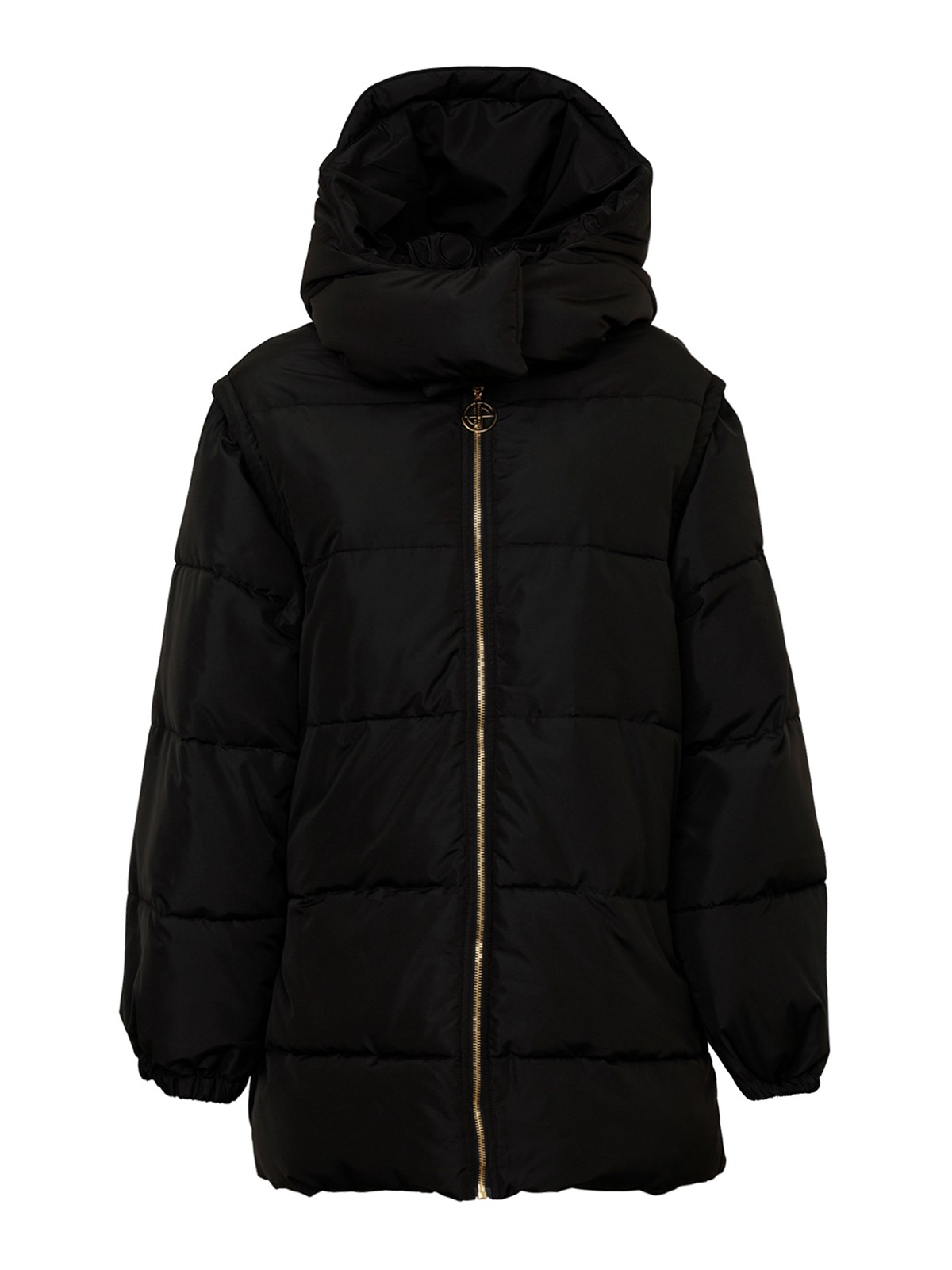 Shop Patou Hooded Puffer Jacket In Negro