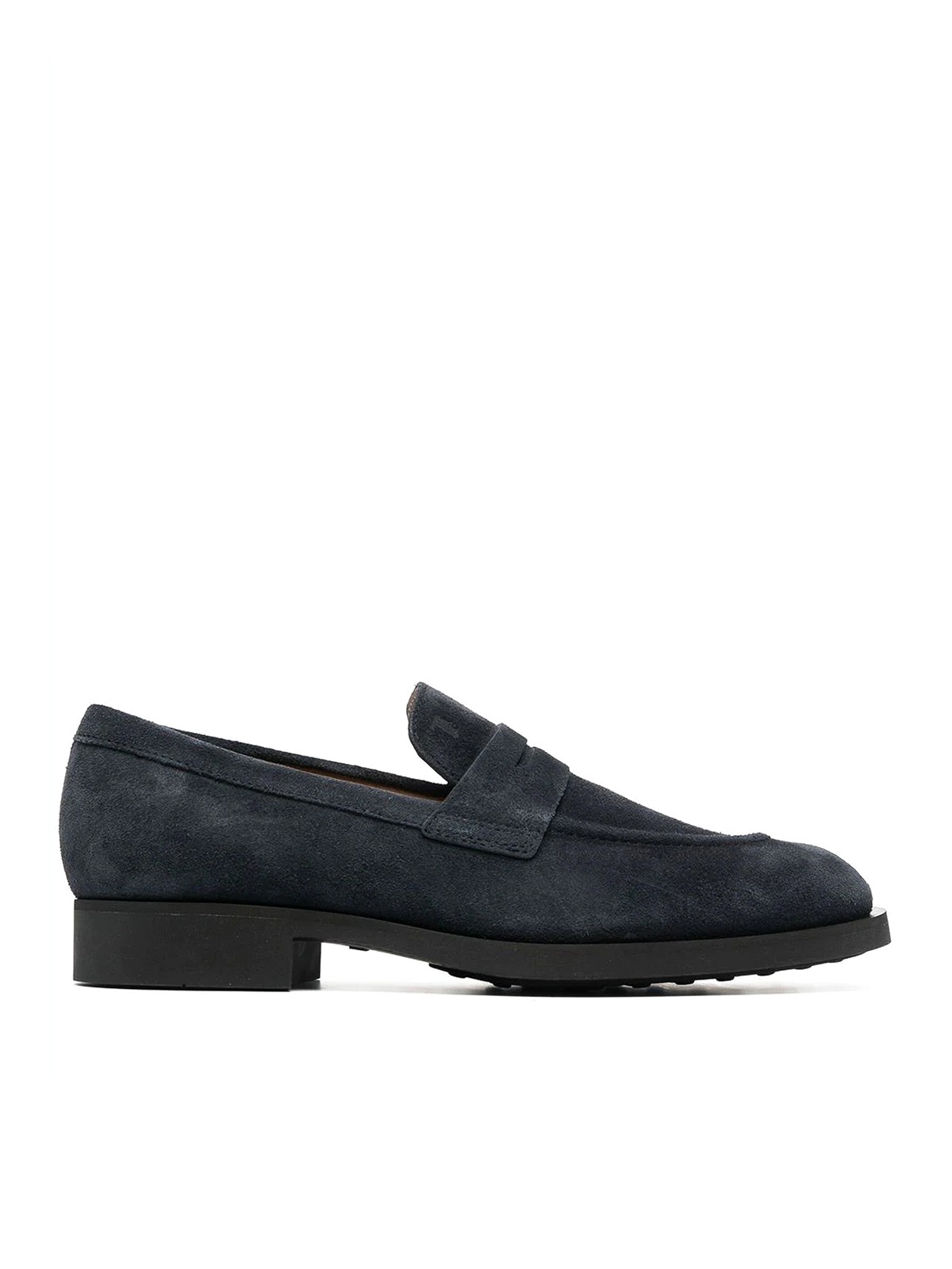 Tod's Suede Loafers In Azul