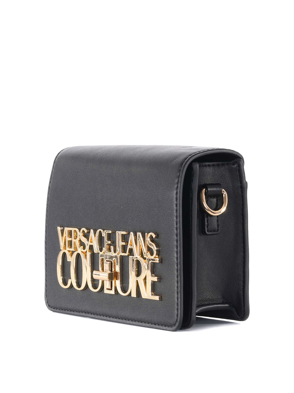 VERSACE JEANS COUTURE ハンドバッグ クラッチバッグ 黒 - セカンド