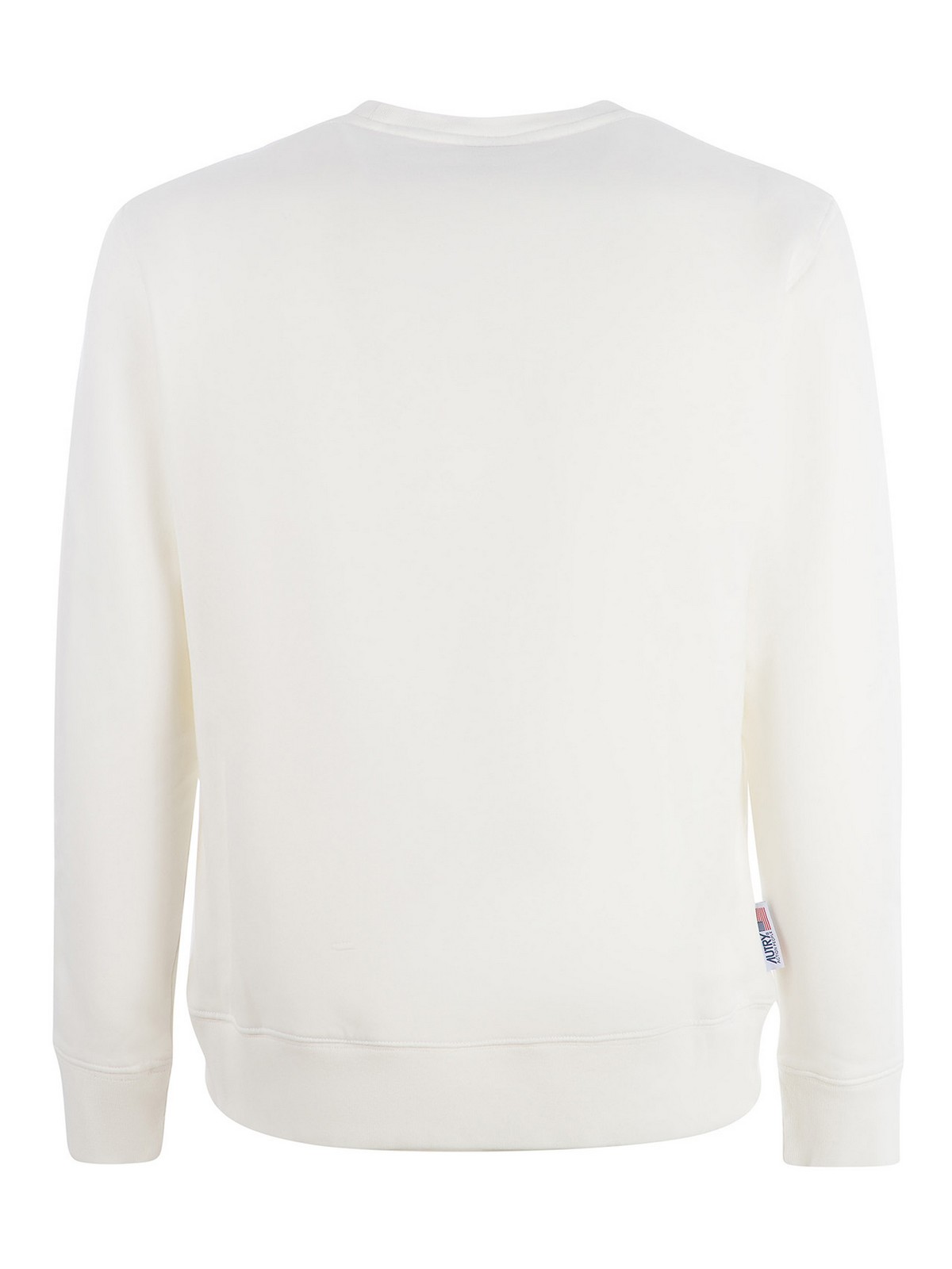 Shop Autry Cotton Sweatshirt In White