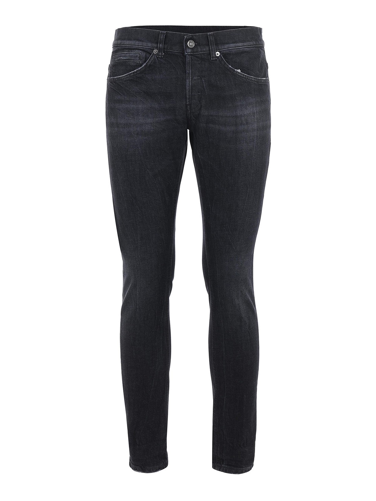 Shop Dondup Stretch Denim Jeans In Black