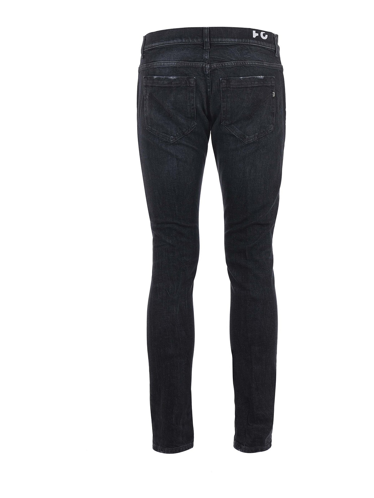 Shop Dondup Stretch Denim Jeans In Black