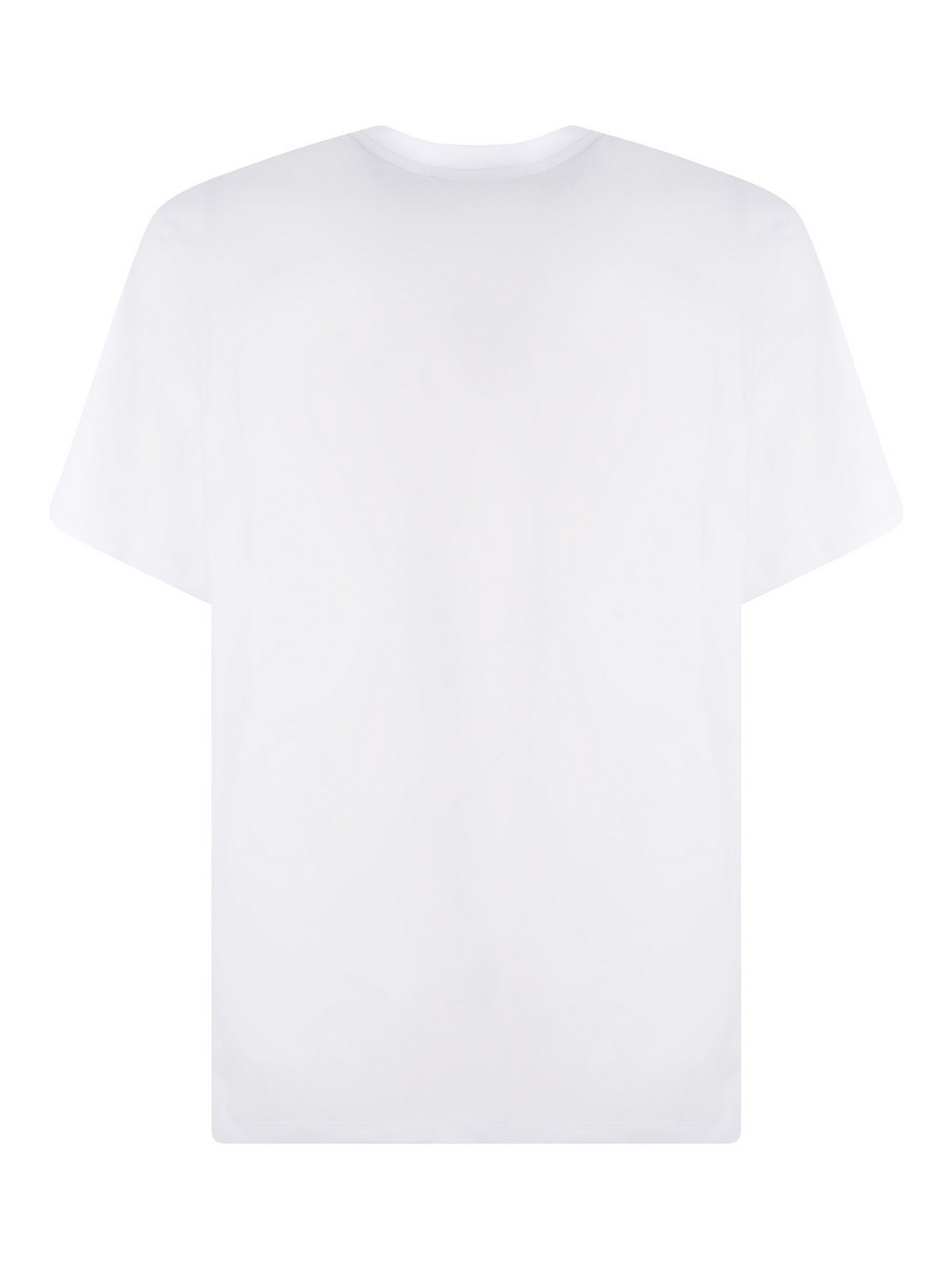 Shop Msgm Cotton Tee In White