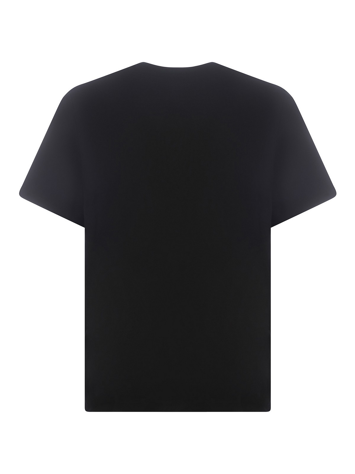 Shop Msgm Cotton Tee In Black