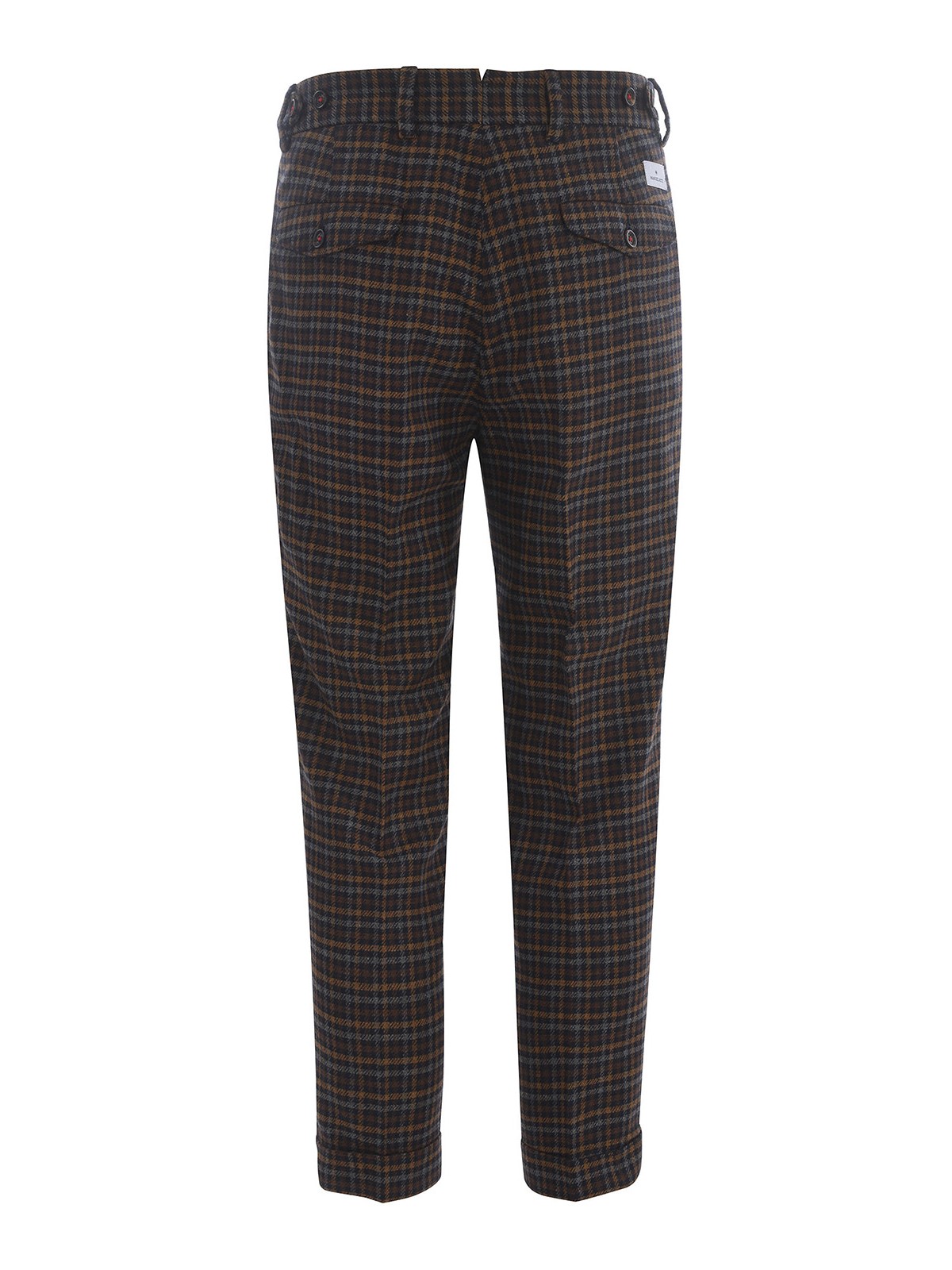 Shop Manuel Ritz Wool Blend Pants In Multicolour