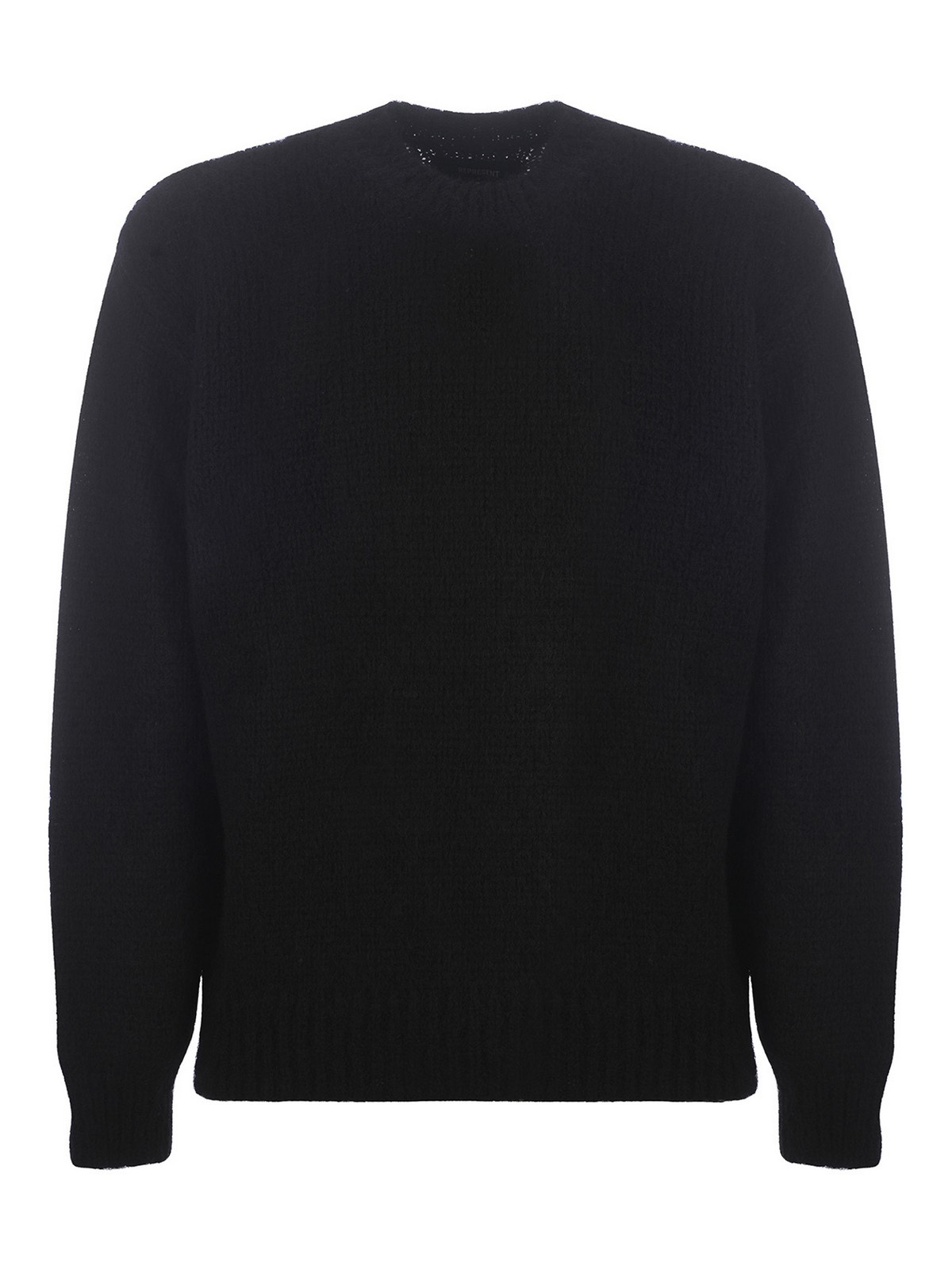 Represent Mohair Blend Sweater In Black