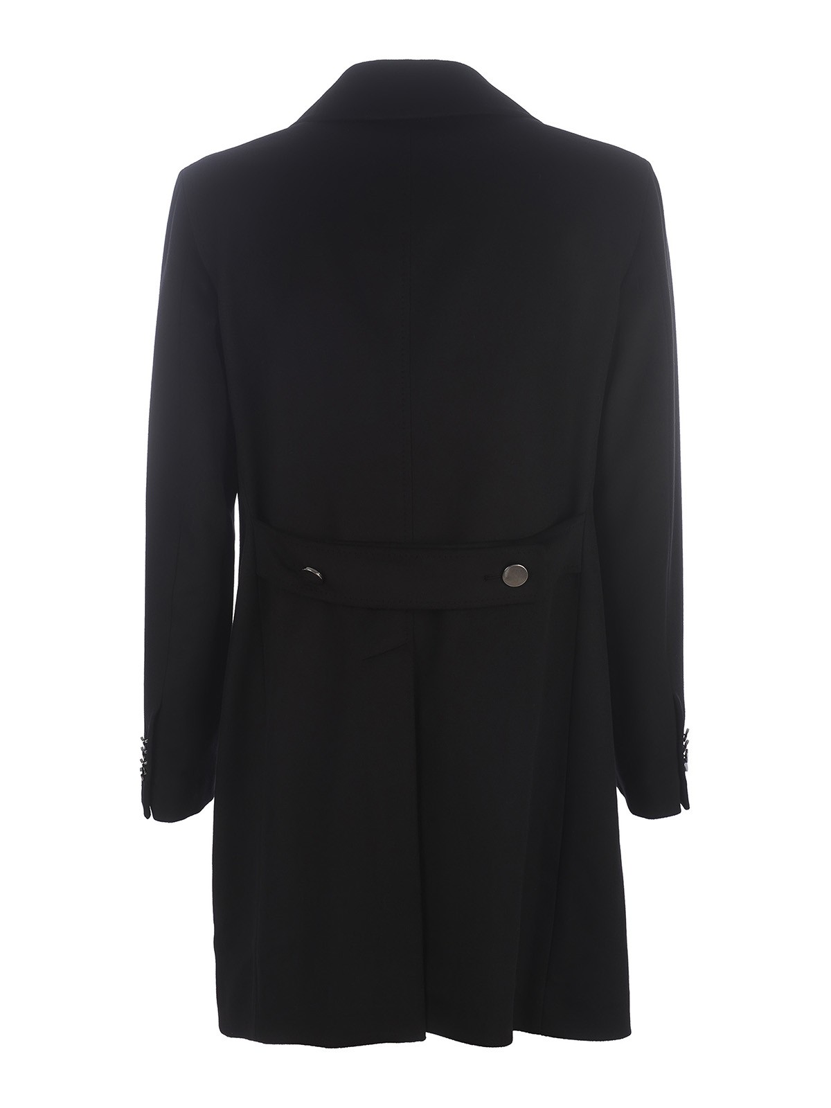 Shop Tagliatore Wool Double-breasted Coat In Negro