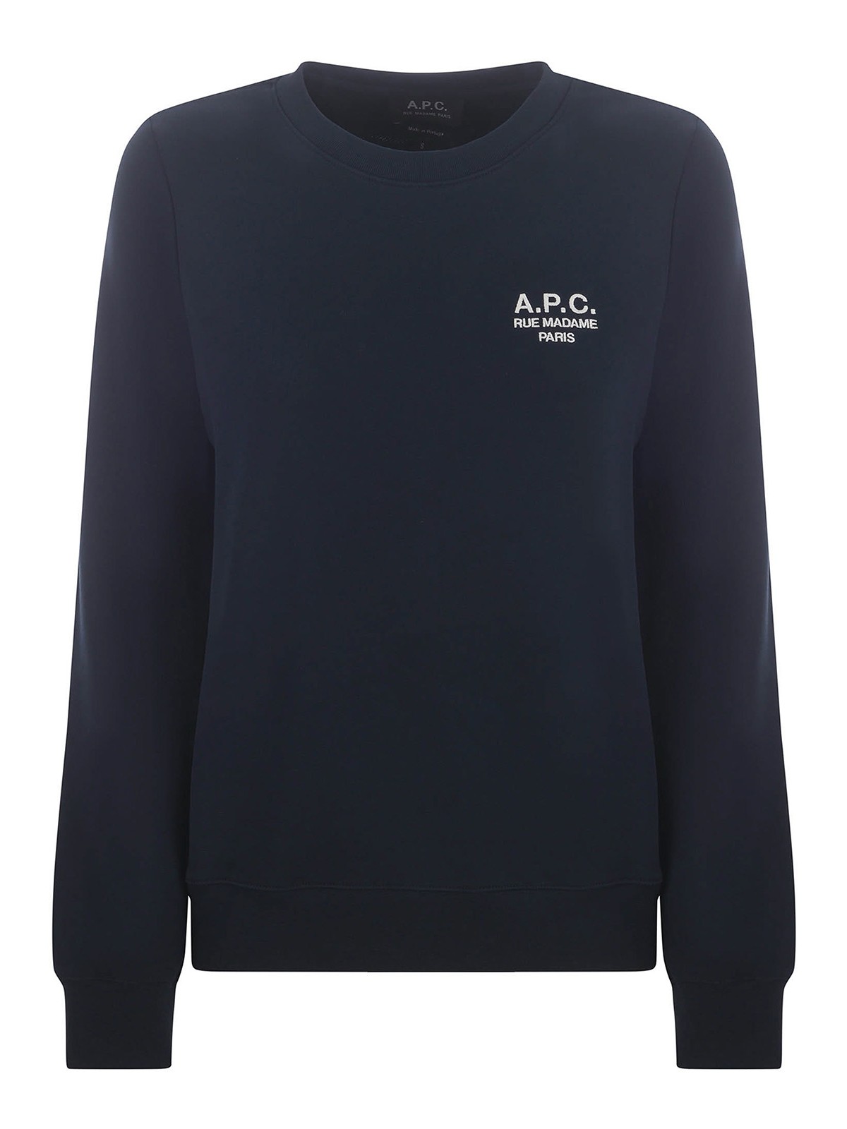 Shop Apc Logo Sweatshirt In Blue