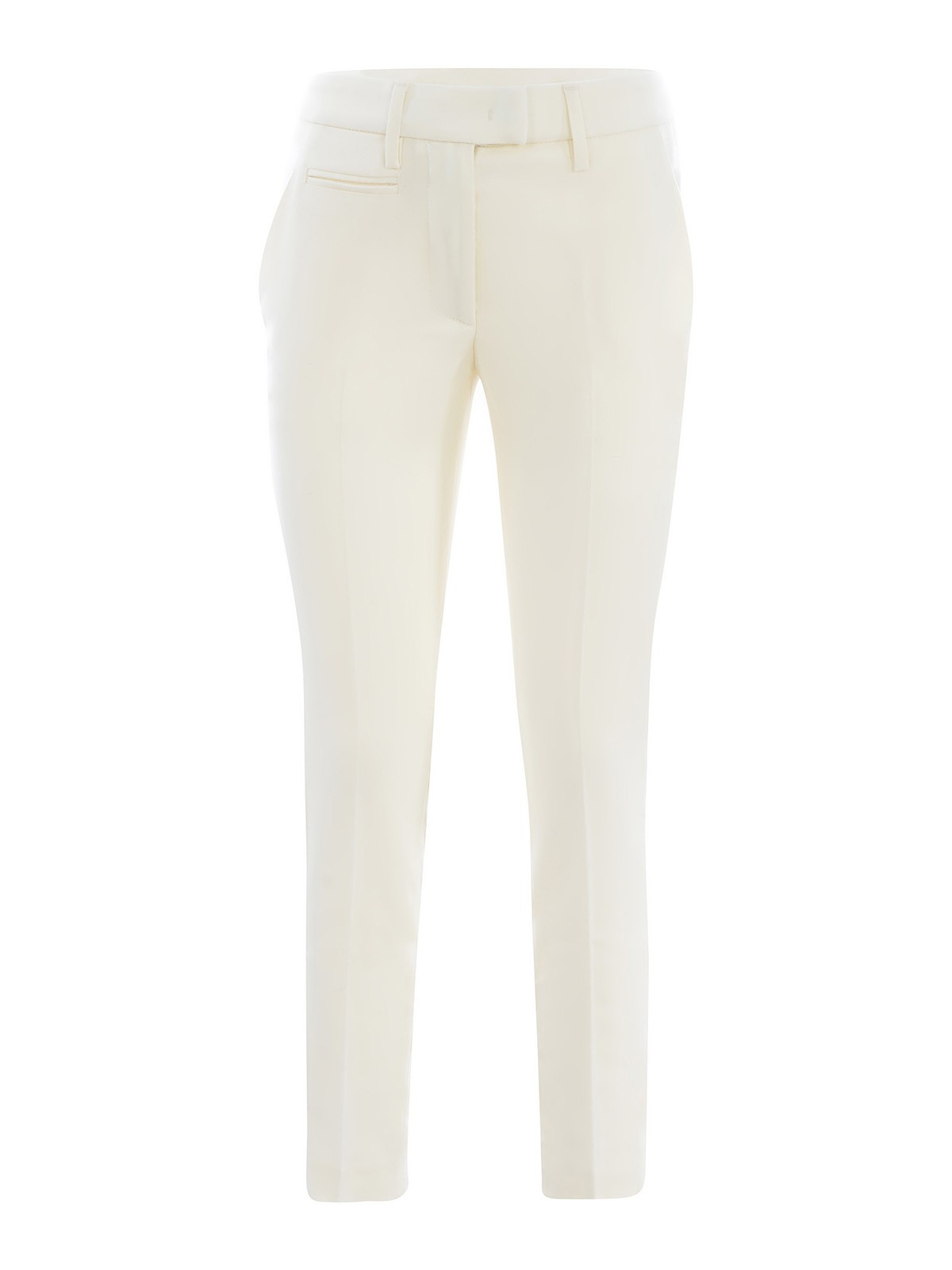 Dondup Wool Trousers In Crema