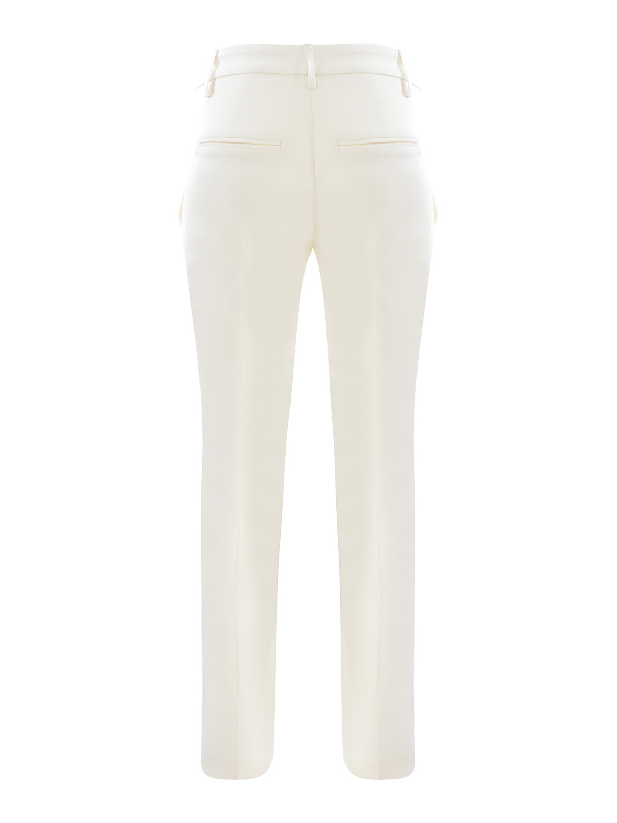 Shop Dondup Wool Trousers In Crema