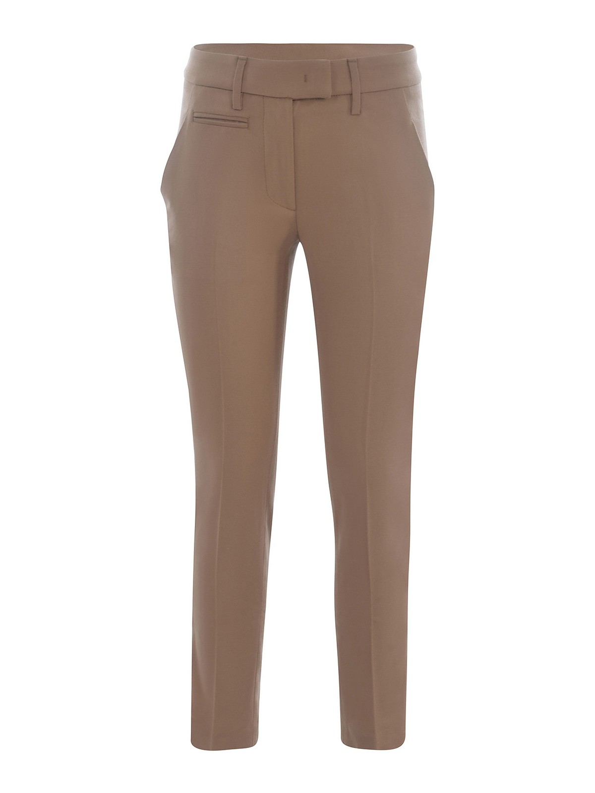 Dondup Wool Trousers In Camel