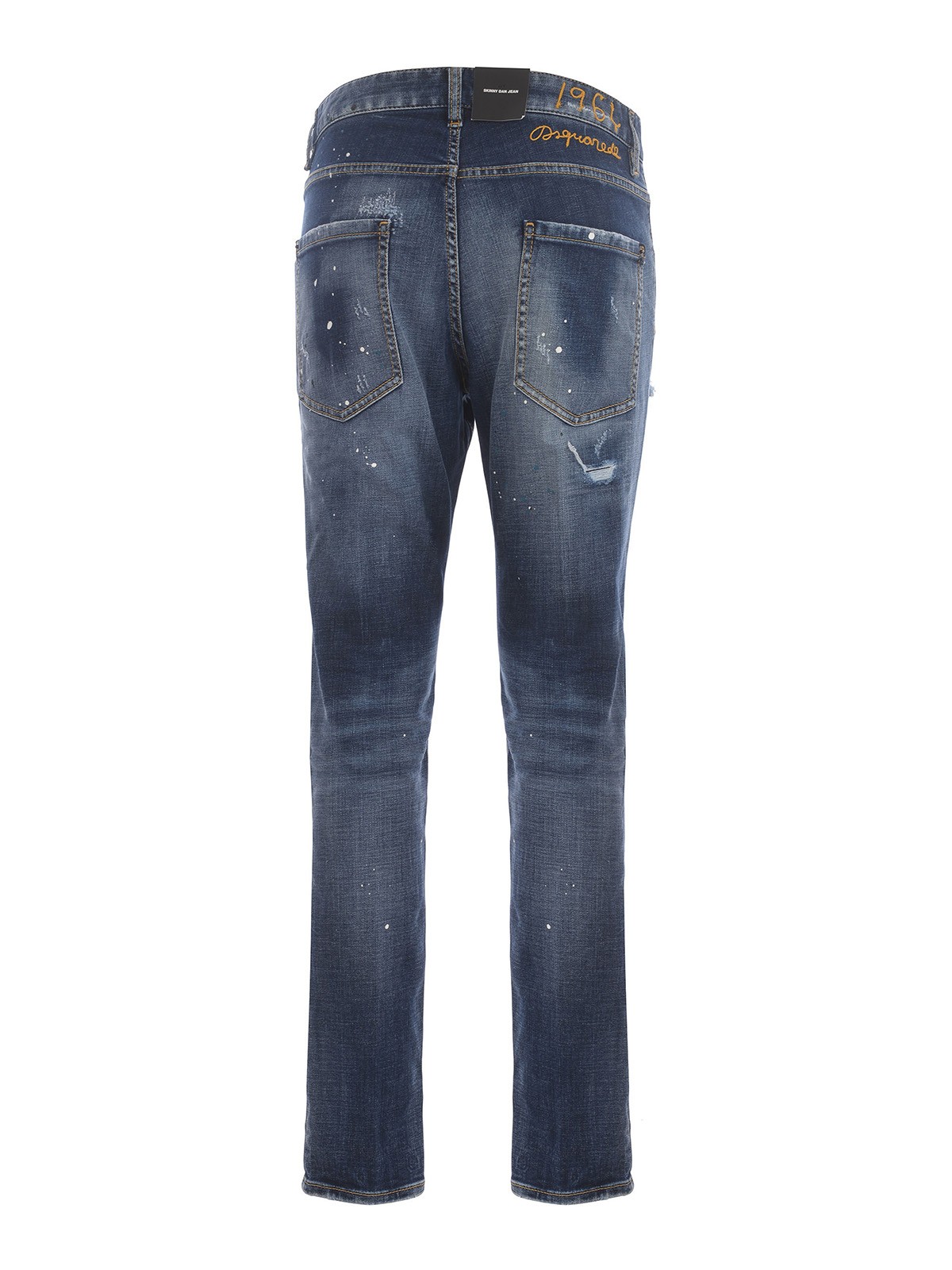 Shop Dsquared2 Skinny Dan Jeans In Lavado Oscuro