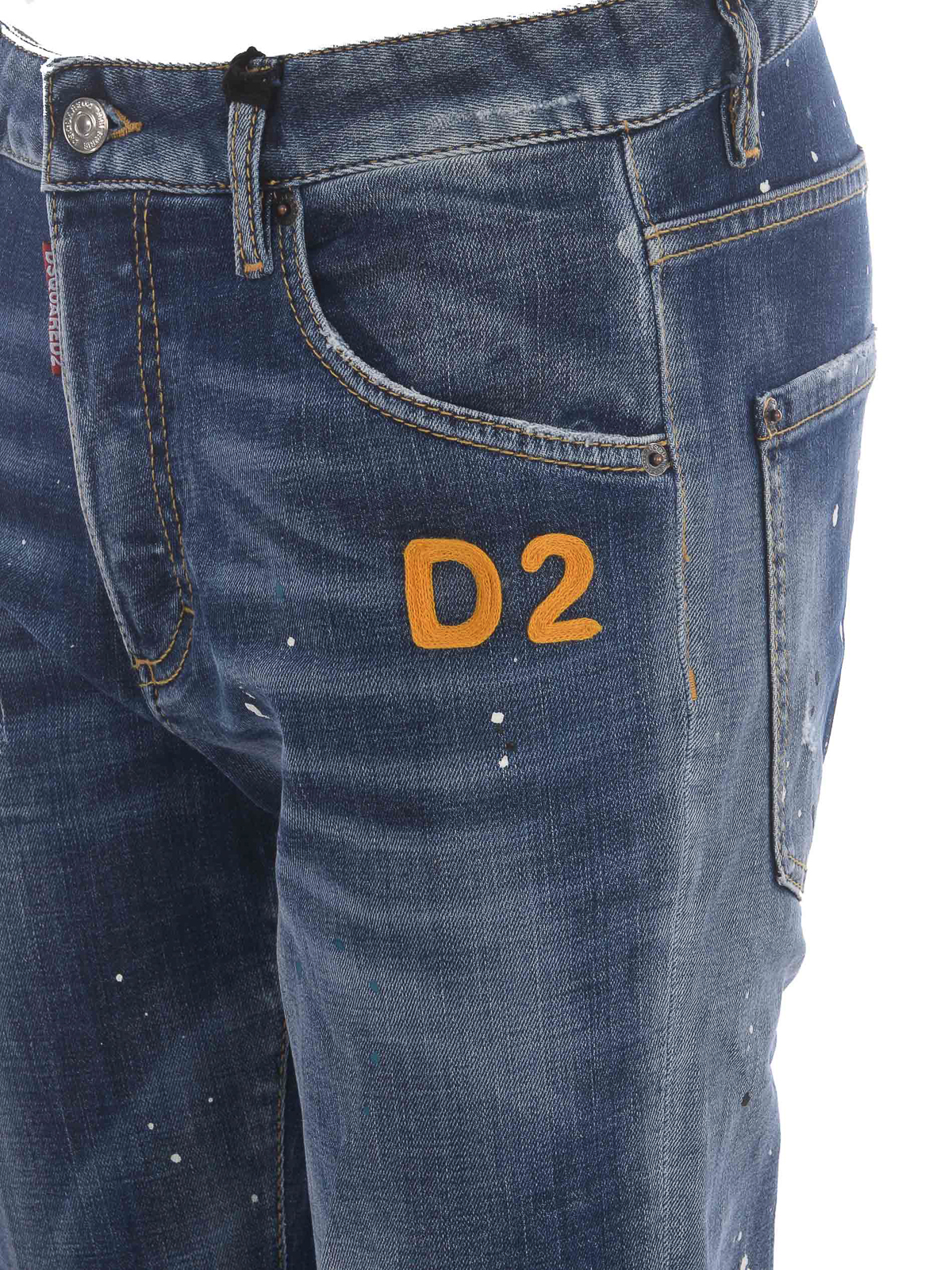 Shop Dsquared2 Skinny Dan Jeans In Lavado Oscuro