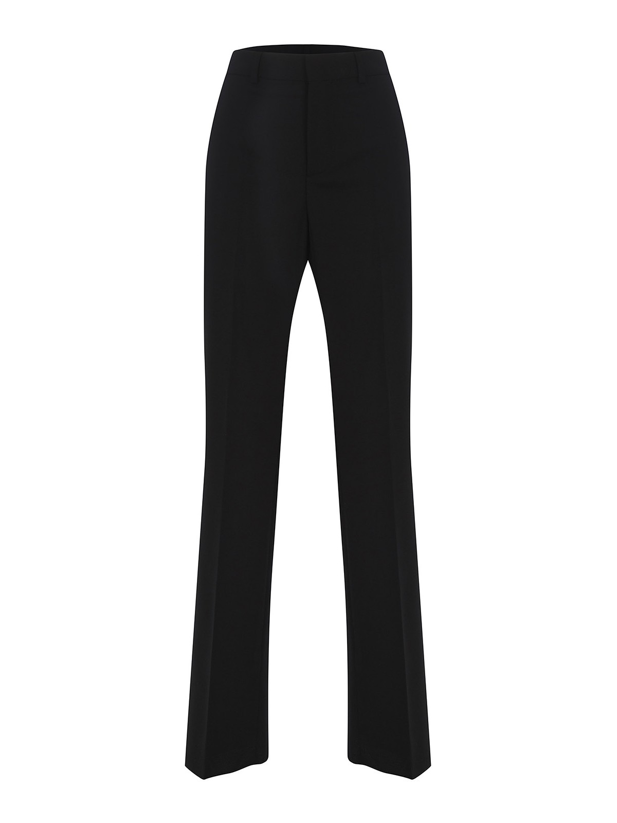 Shop Dsquared2 Wool Blend High Rise Trousers In Negro