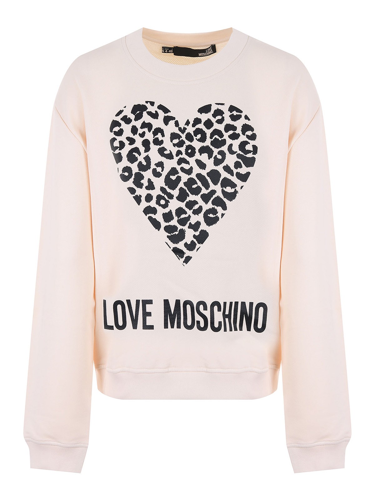 Buy Love Moschino Women Pink Heart-Shape Animal Print Sweatshirt Online -  731874