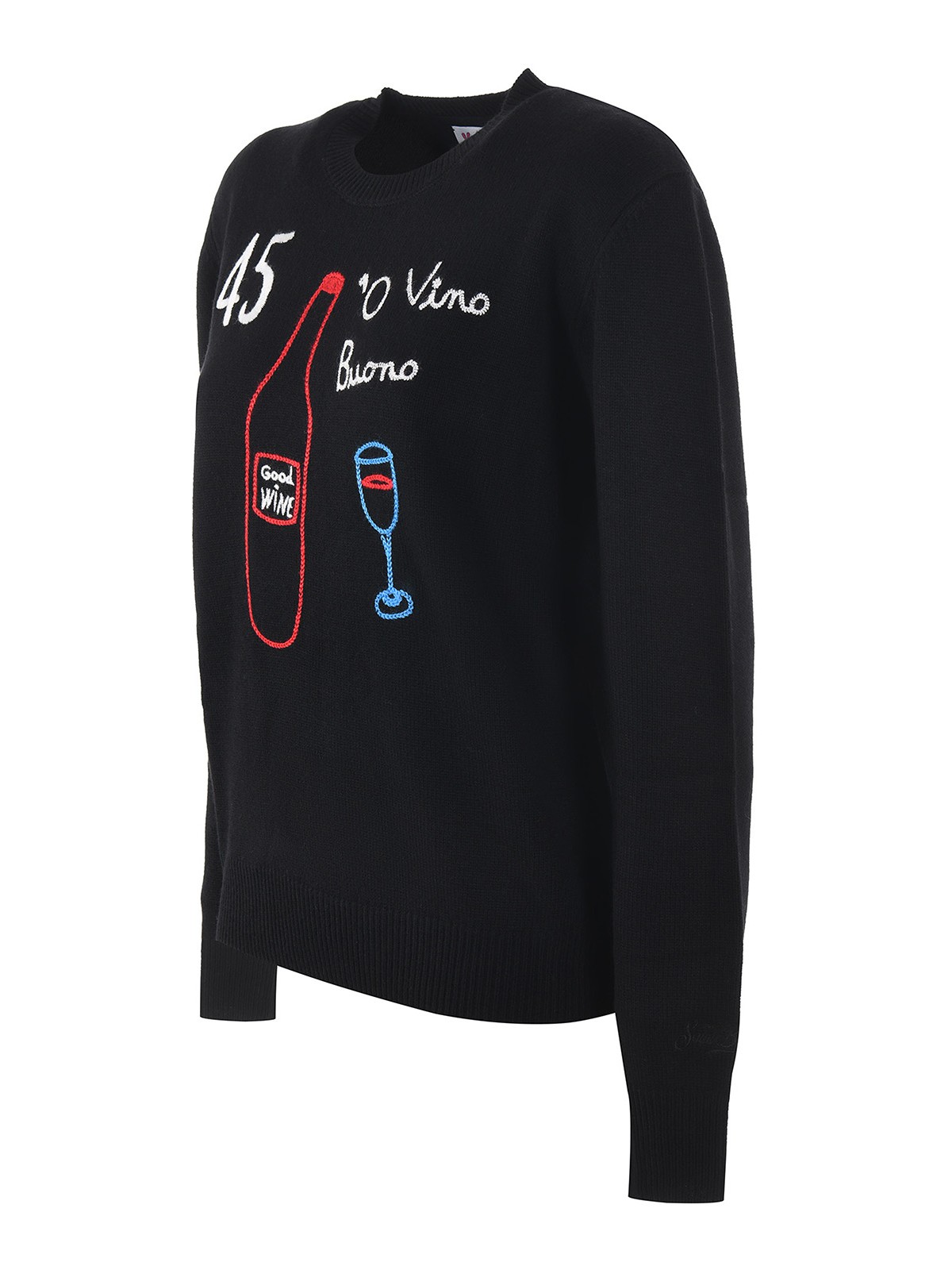 Shop Mc2 Saint Barth Good Wine Sweater In Negro
