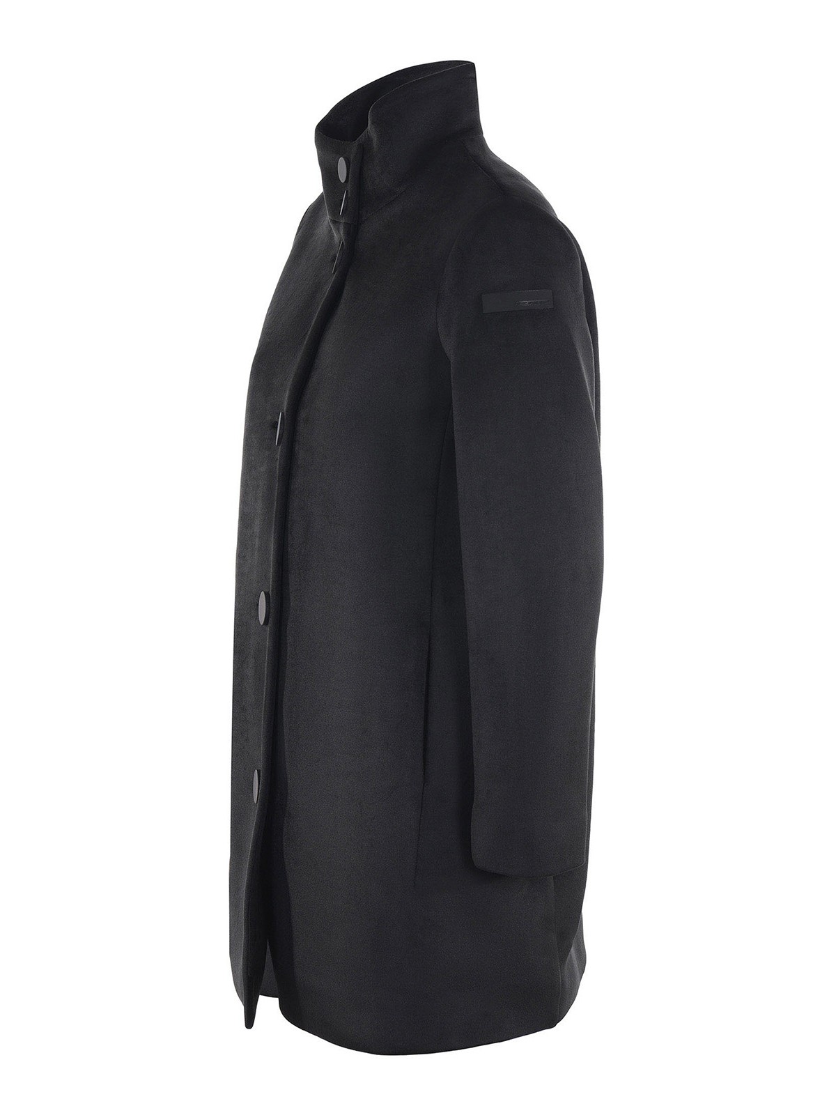 Shop Rrd Roberto Ricci Designs Velvet Coat In Negro