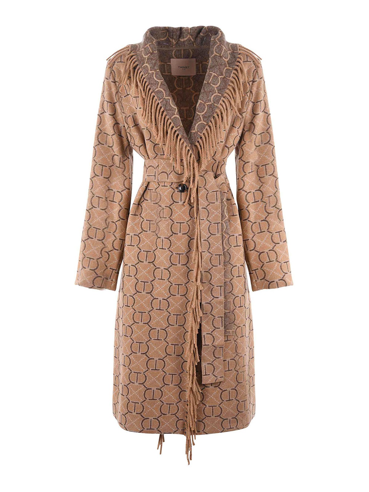 Dolce & Gabbana Women's Belted Jacquard Coat