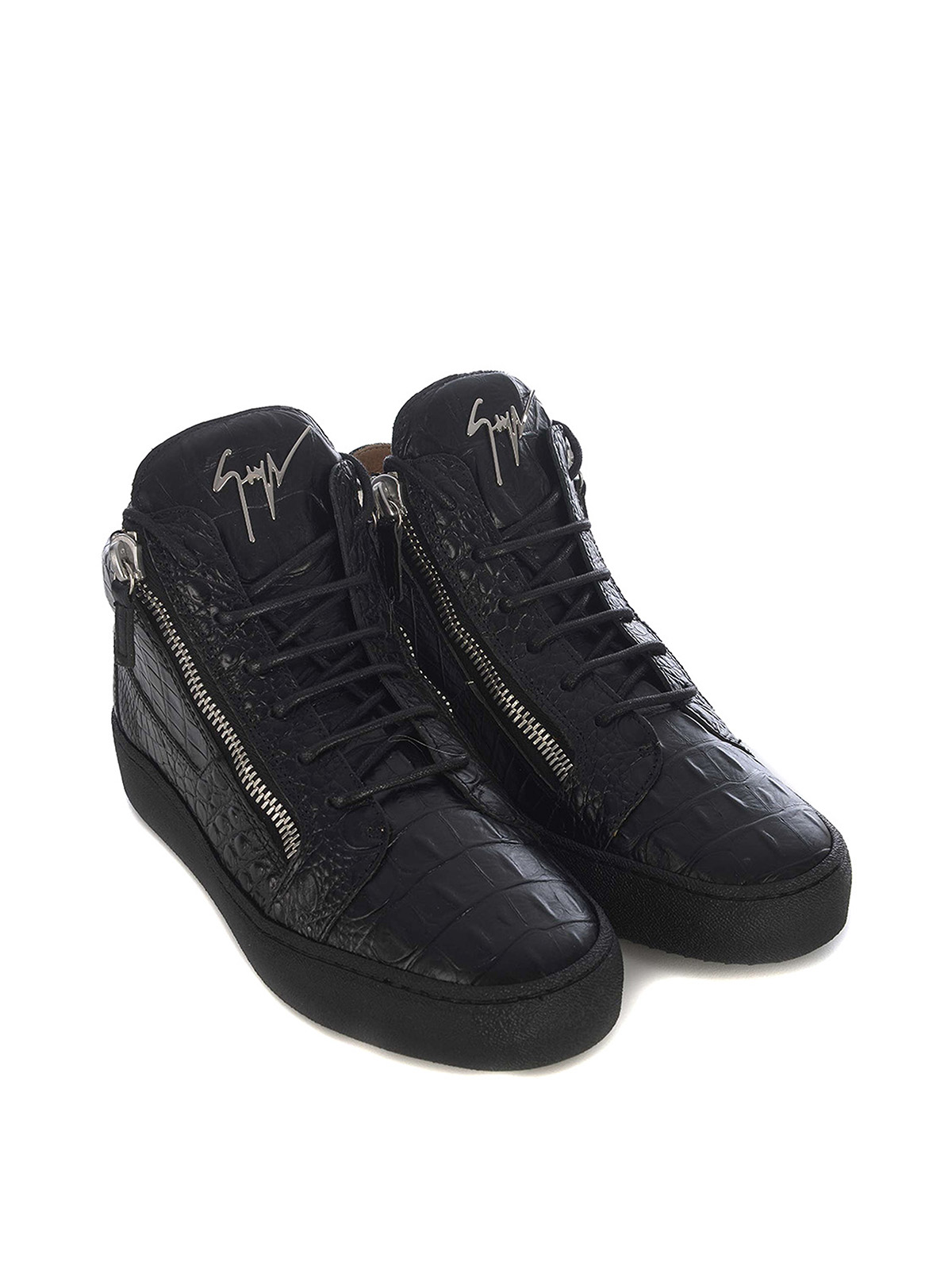 berømt Tutor vente Trainers Giuseppe Zanotti - Croco print leather sneakers - RU00011062