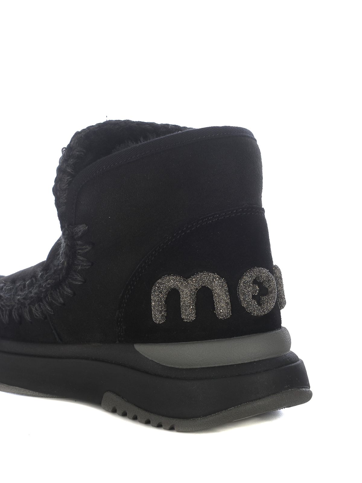 Shop Mou Eskimo Jogger Sneakers In Negro