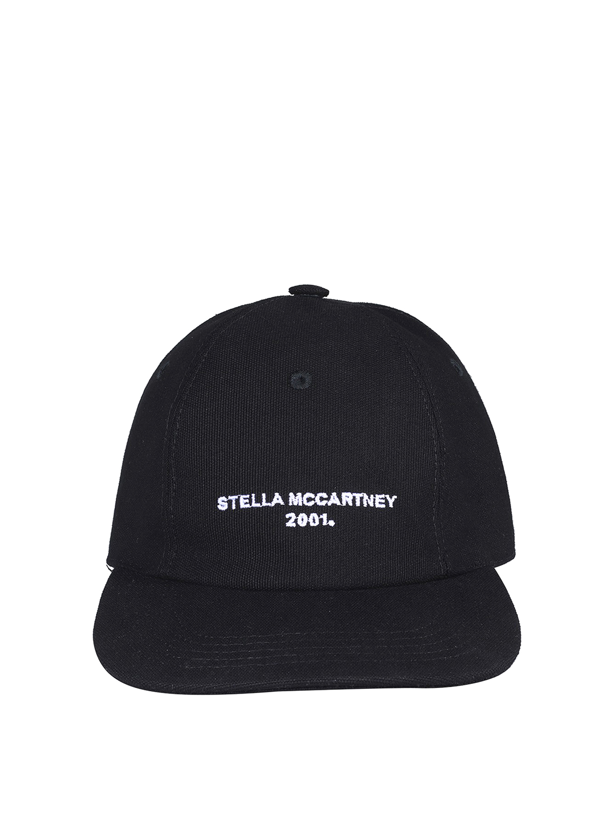 Stella Mccartney Logo Baseball Cap In Black