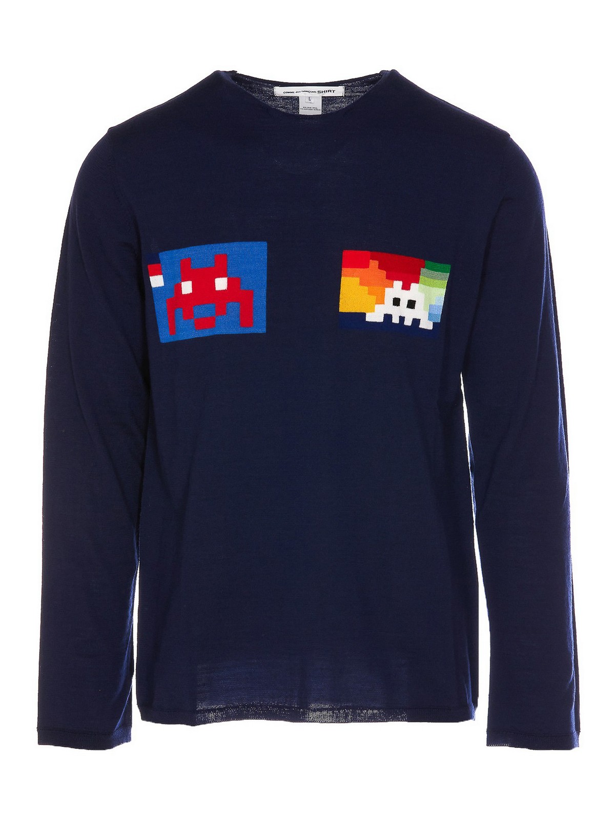 Comme Des Garcons クルーネック - ブルー|N0022 | THEBS