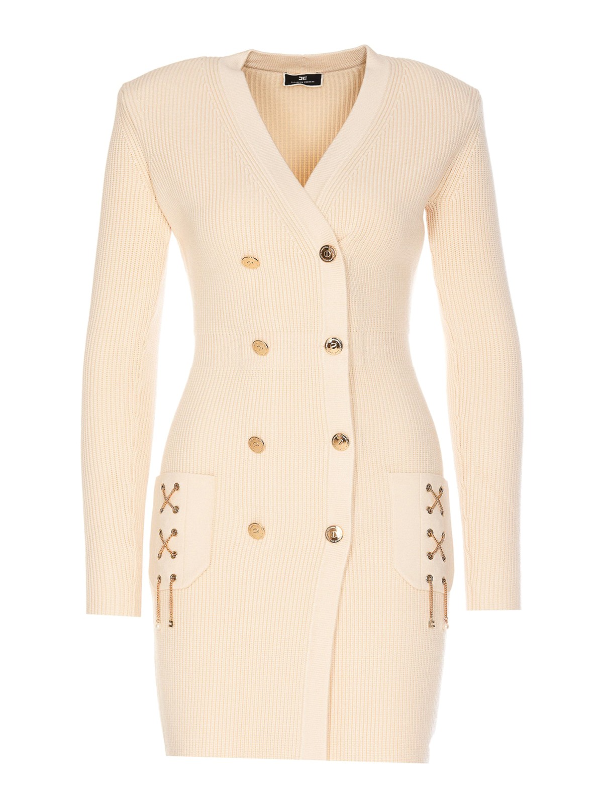 ☆ELISABETTA FRANCHI ショートドレス Elisabetta Franchi ショートドレス - 白 | AM61S26E2193