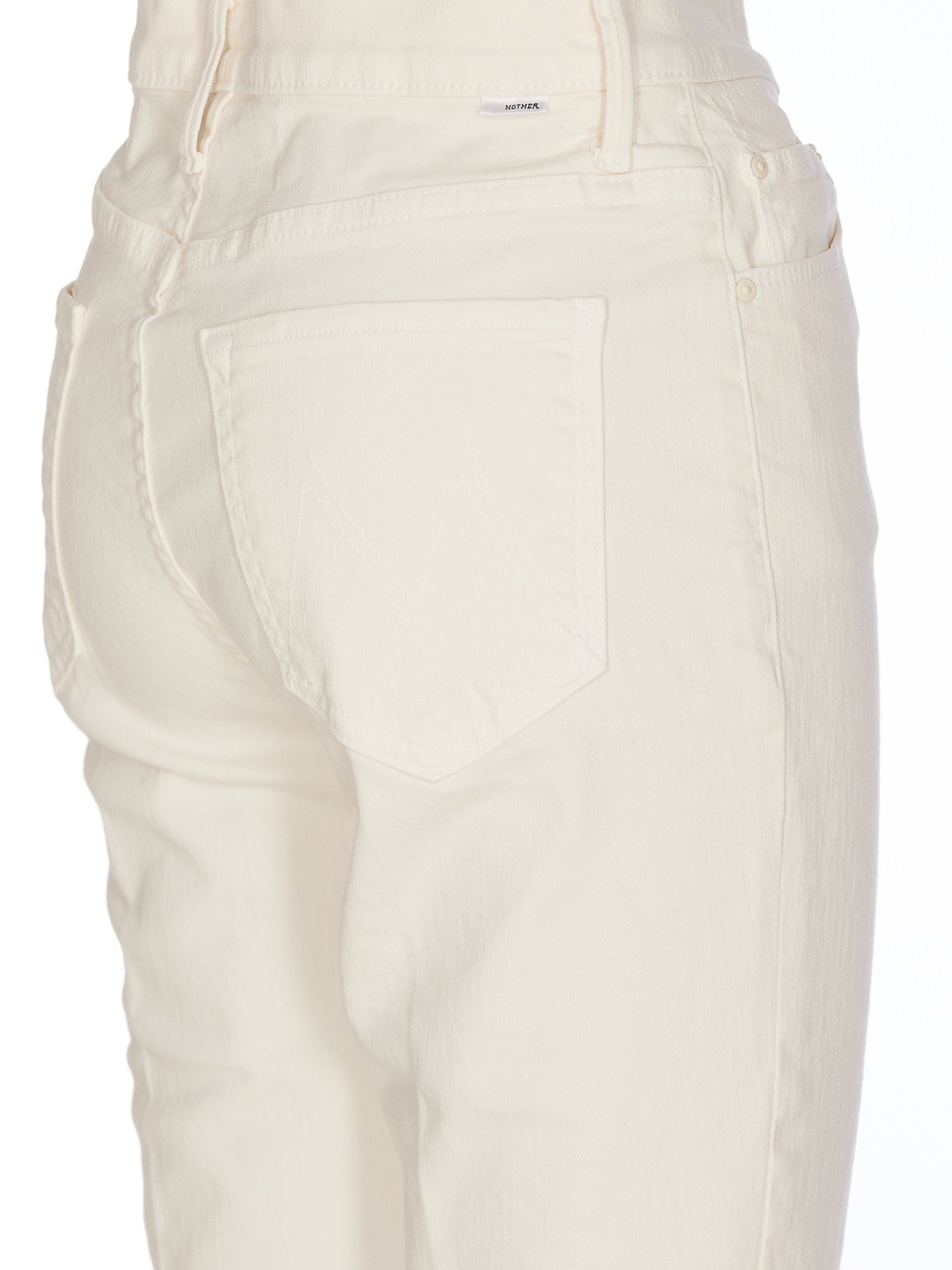 Shop Mother High Rise Jeans In White