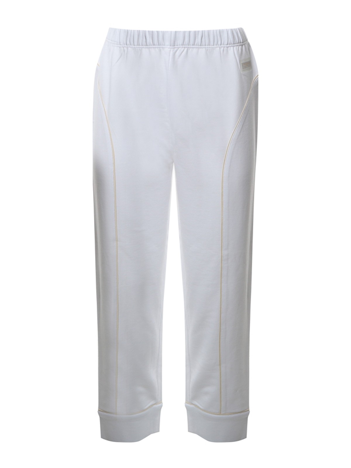 Stella Mccartney Cropped Trousers In Blanco